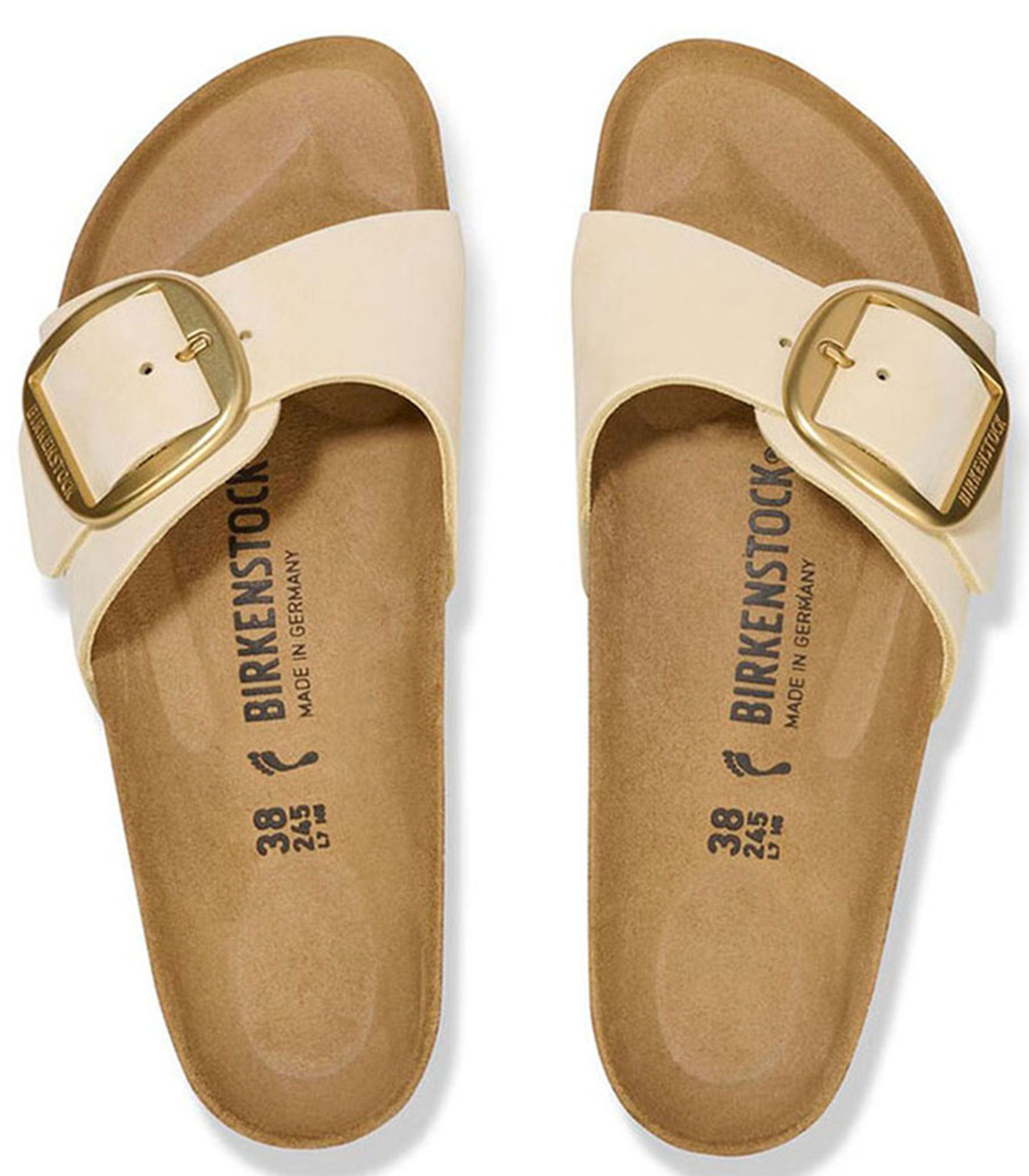 Madrid Big Buckle Womens Ecru