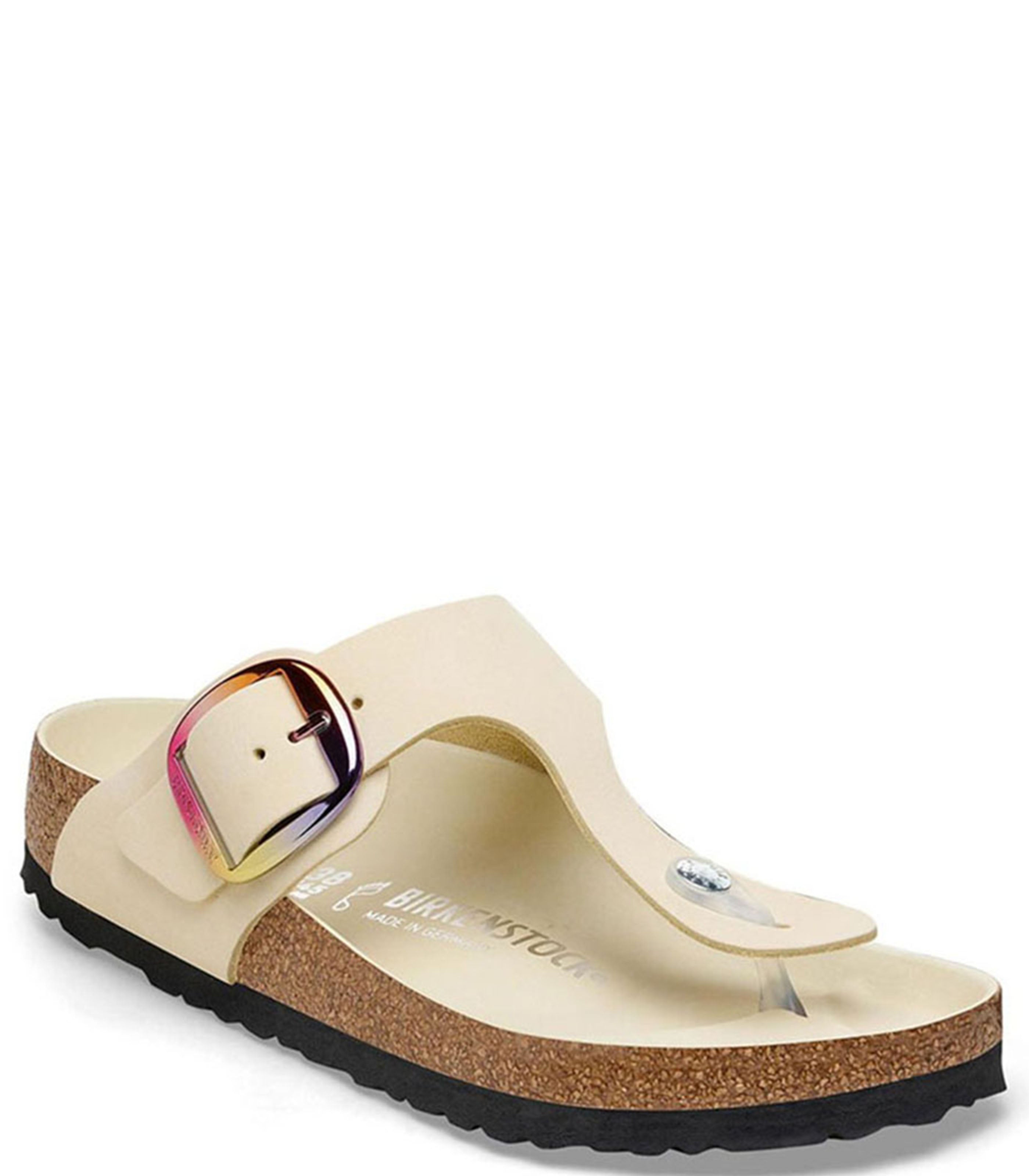 Gizeh Big Buckle Womens Ecru