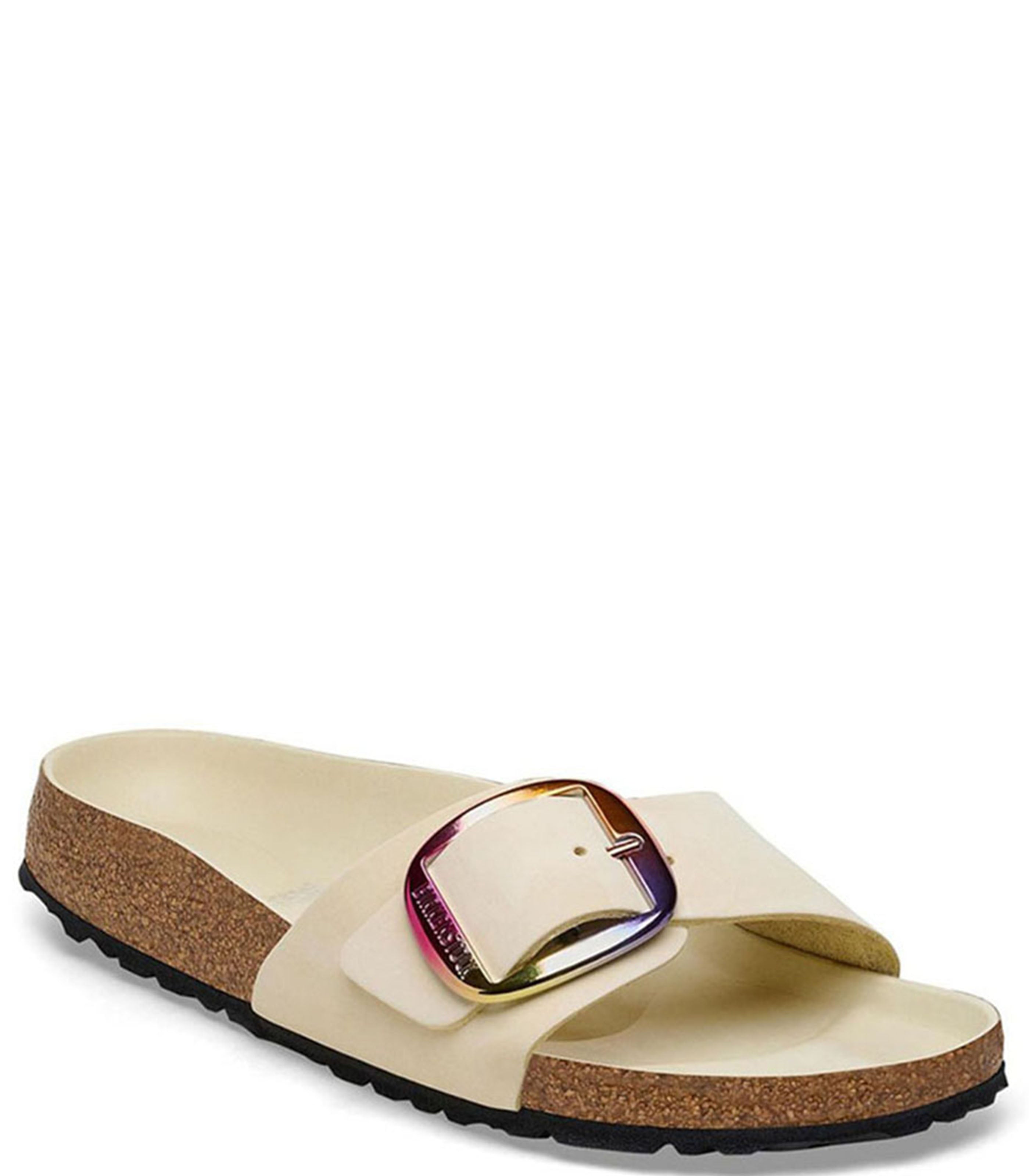 Madrid Big Buckle Womens Ecru