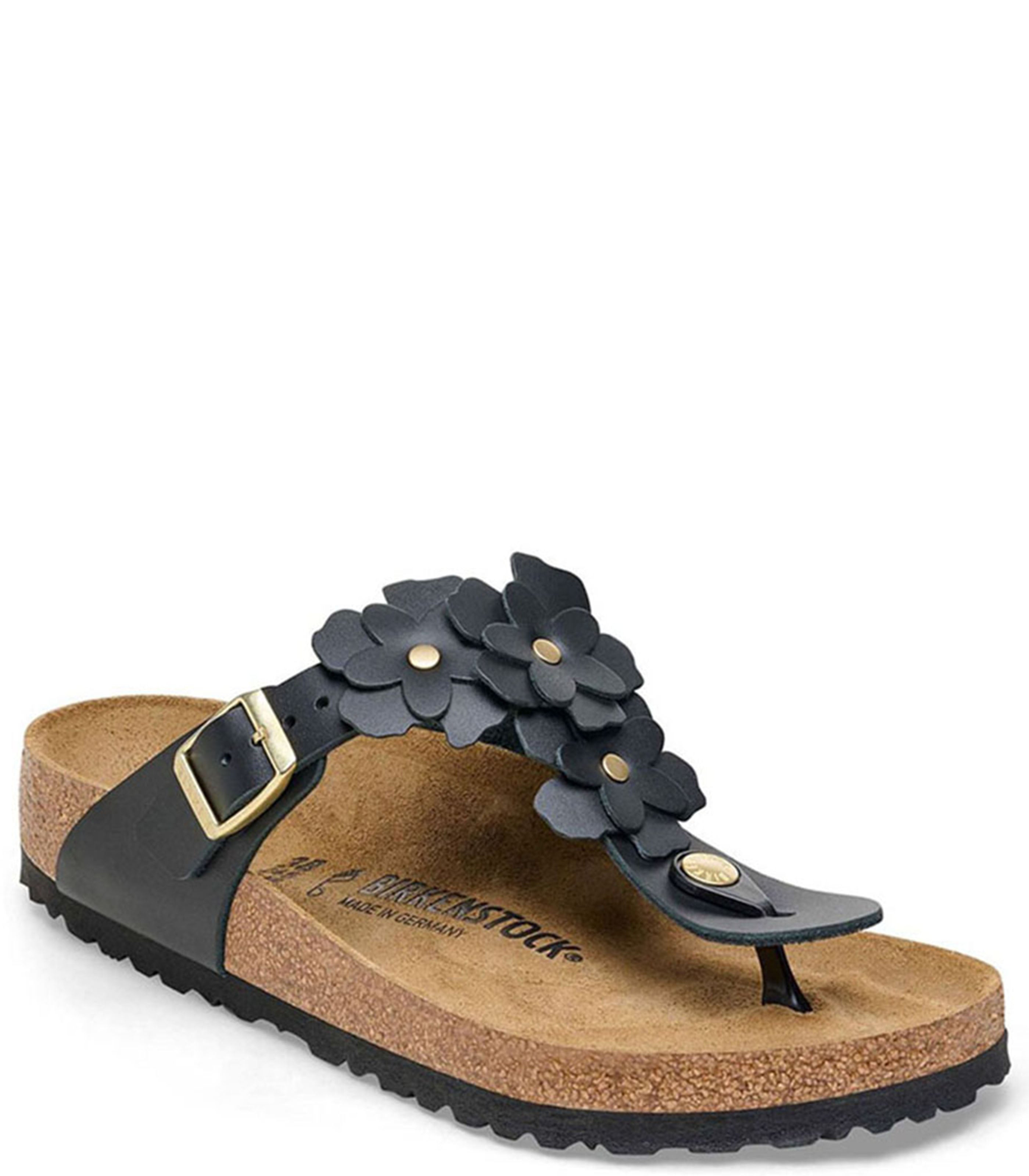 Gizeh Flower Embellishment Womens Black