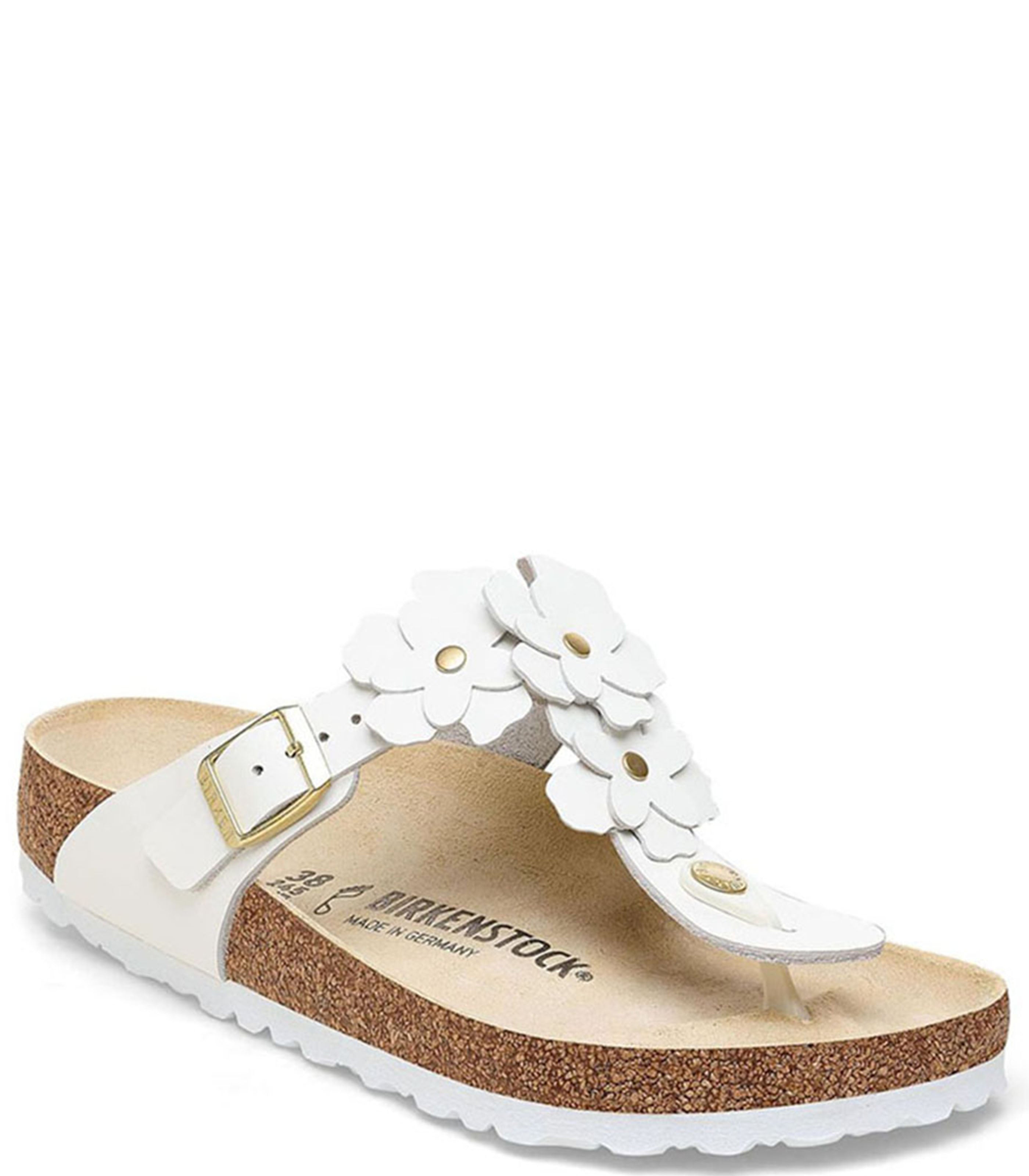 Gizeh Flower Embellishment Womens White