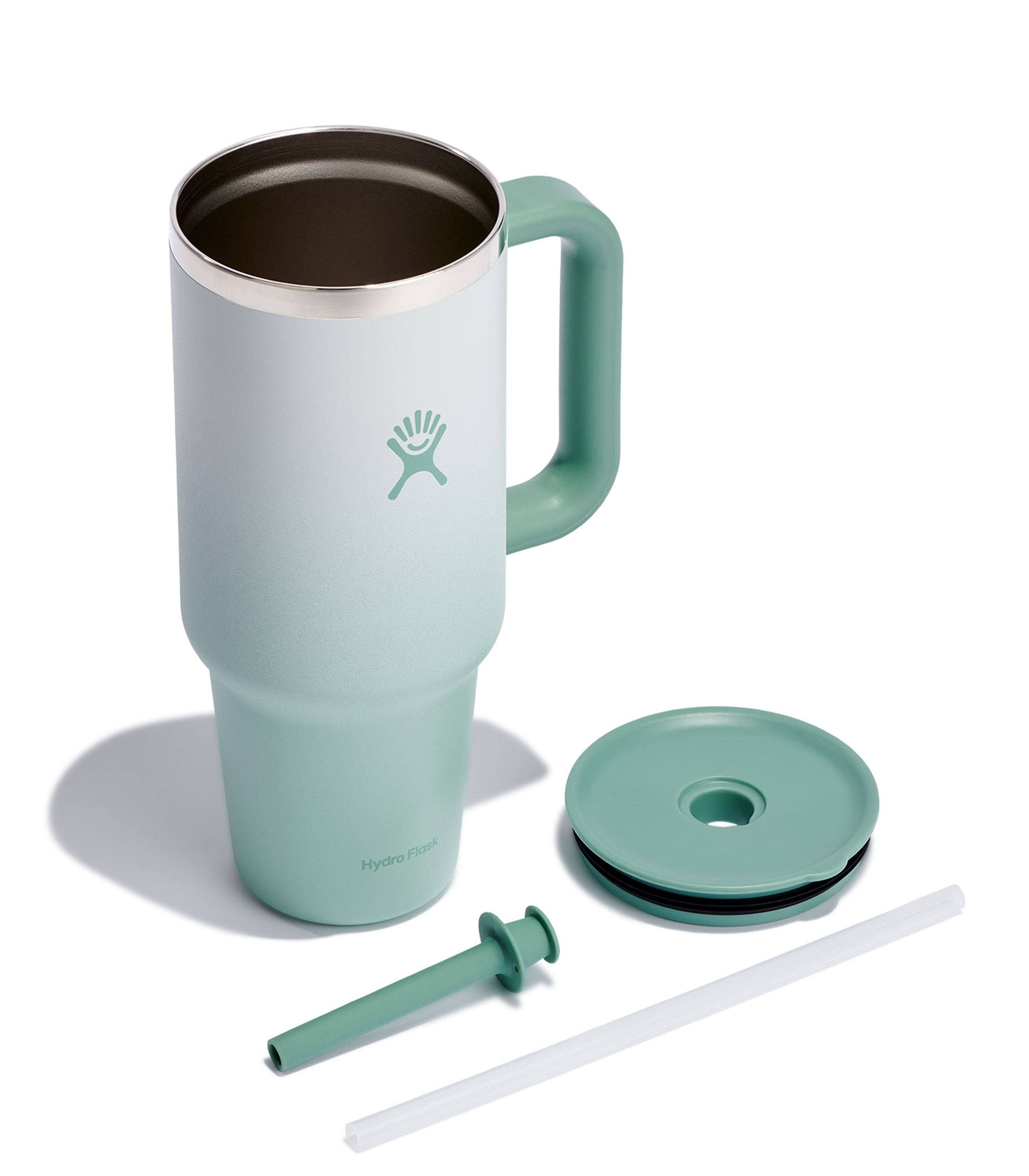 Hydro Flask 40 Oz Mint Hydro Flask Wide Mouth W/Flex Cap And Boot