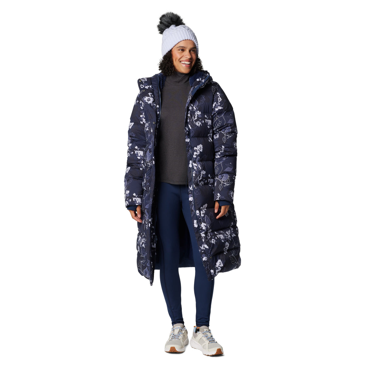Women's Boundless Days Print Long Down Jacket Outerwear – The Travel ...