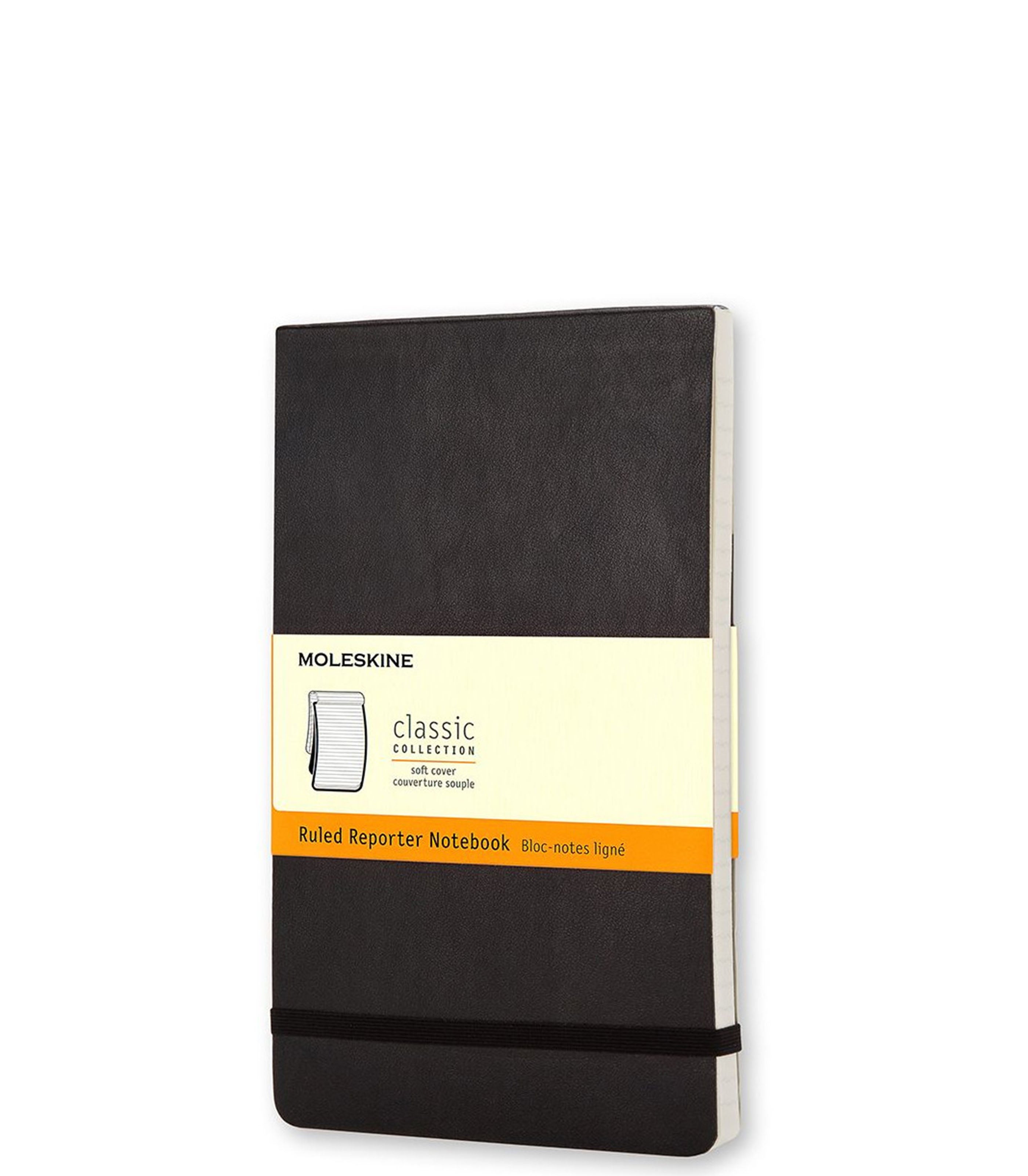 GWP MOLESKINE CLASSIC NOTEBOOK REPORTER RULED SOFT BLACK