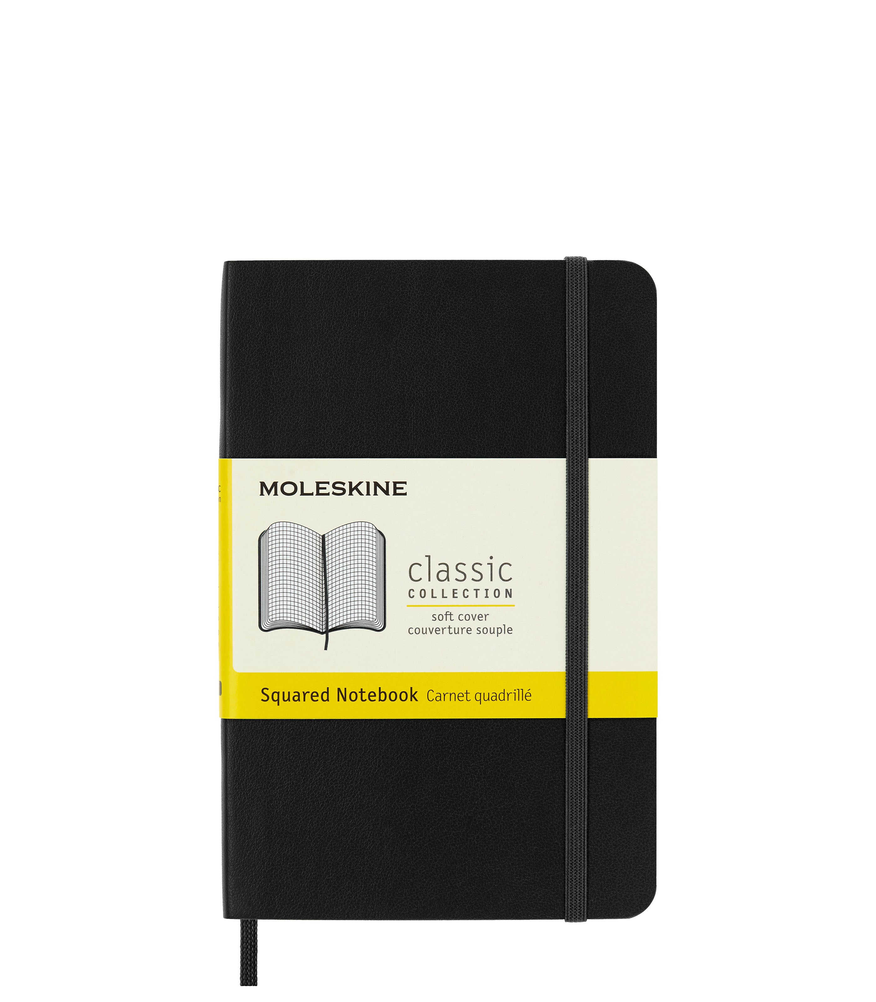 GWP MOLESKINE CLASSIC NOTEBOOK SQUARED SOFT BLACK