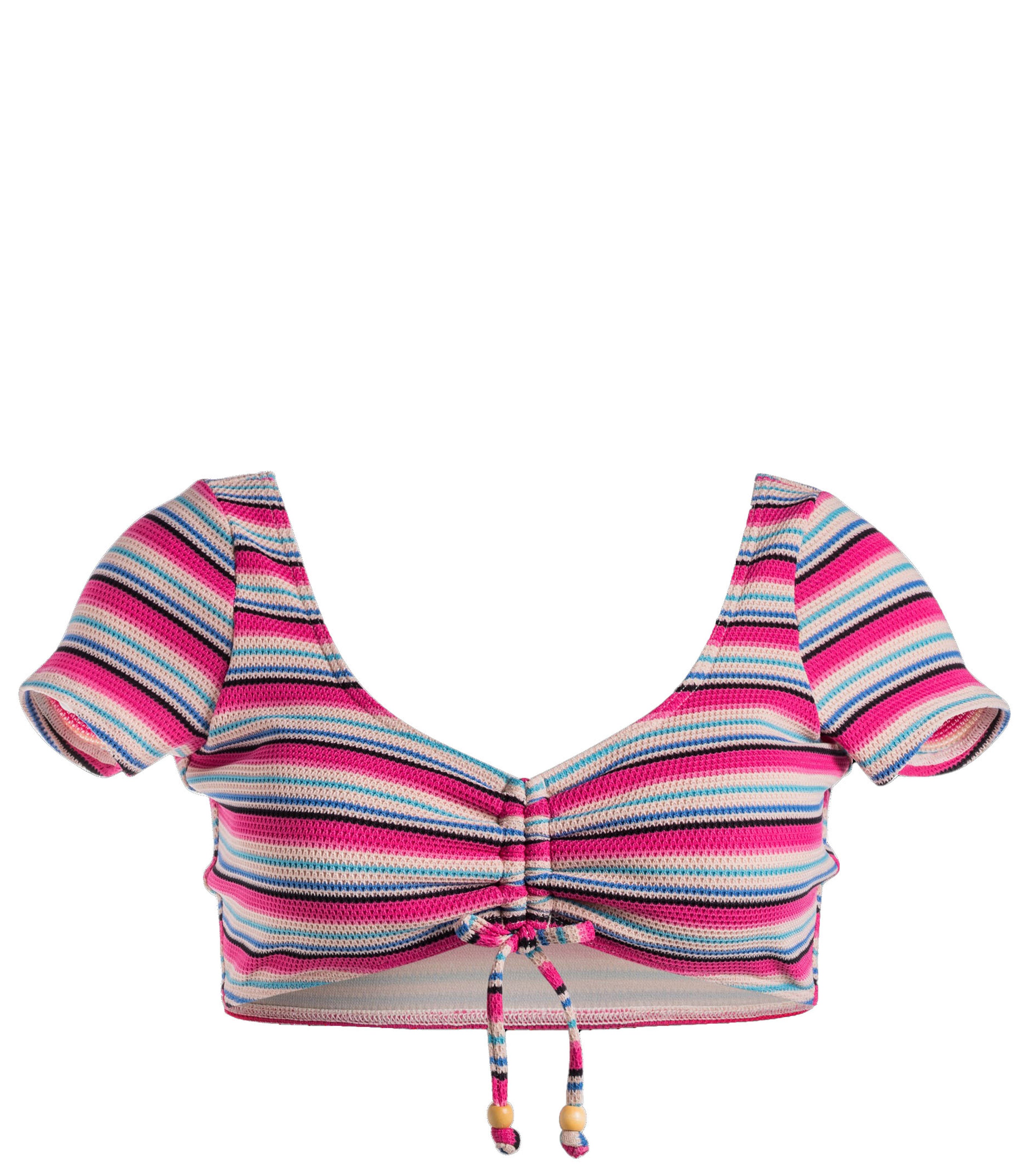 Paraiso Stripe Crop Top Women's Swimwear