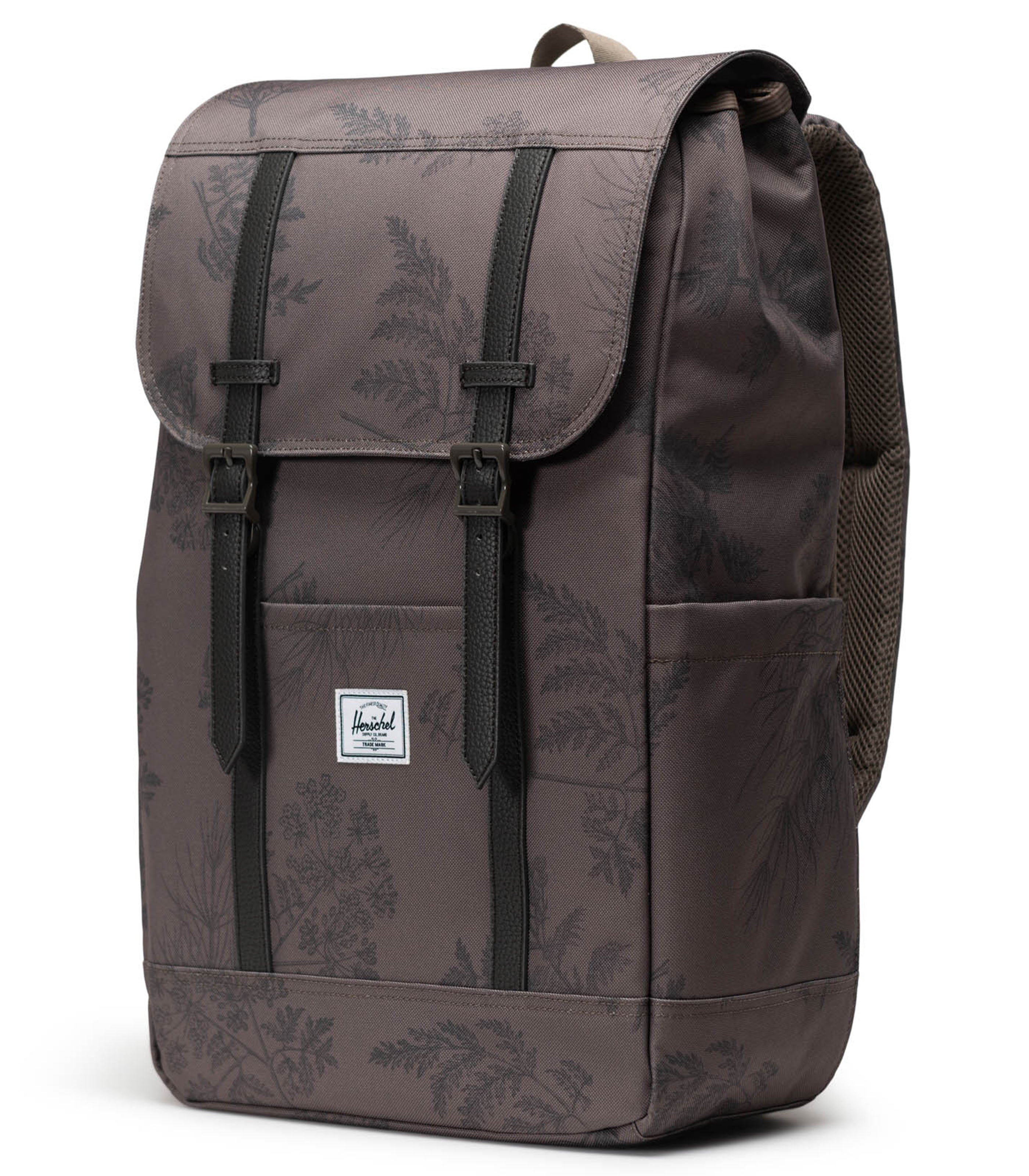 Herschel supply co retreat backpack in black with rubberised straps online