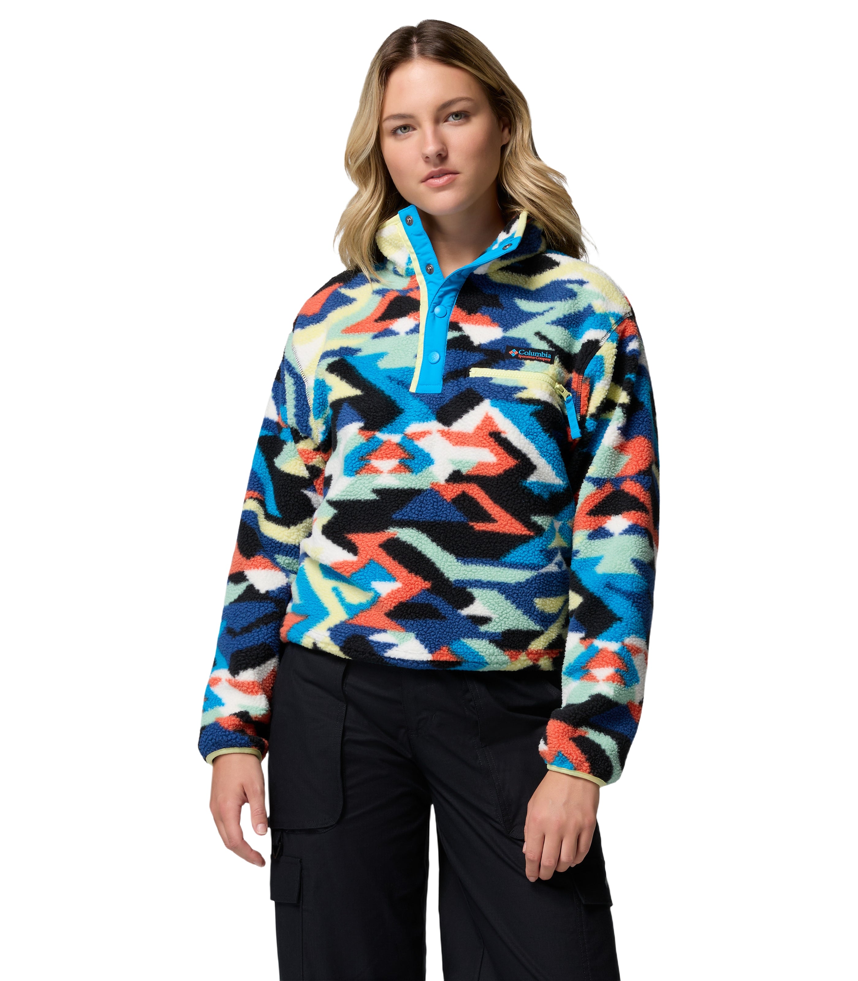 Helvetia Ii Printed Crop Fleece Jacket