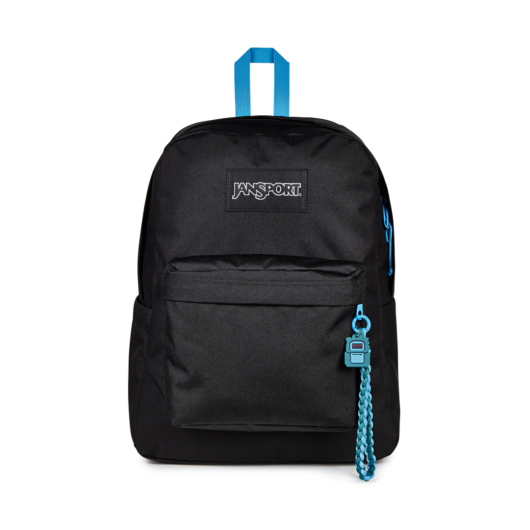 JANSPORTJANSPORT SUPERBREAK PLUS CHARM BLACK 26L