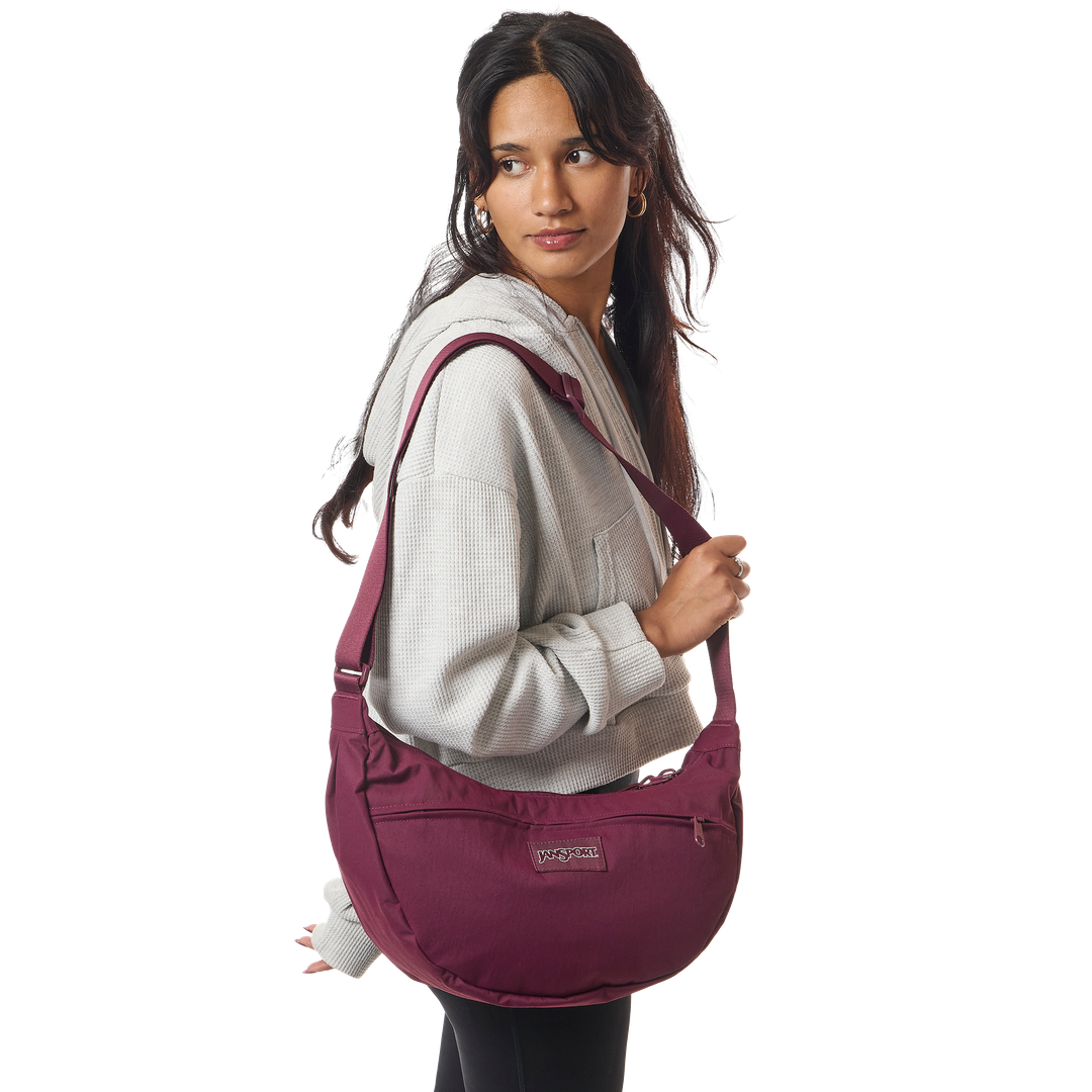 JANSPORTJANSPORT UNPHASED CROSSBODY LARGE CHERRY LACQUER 8.2L