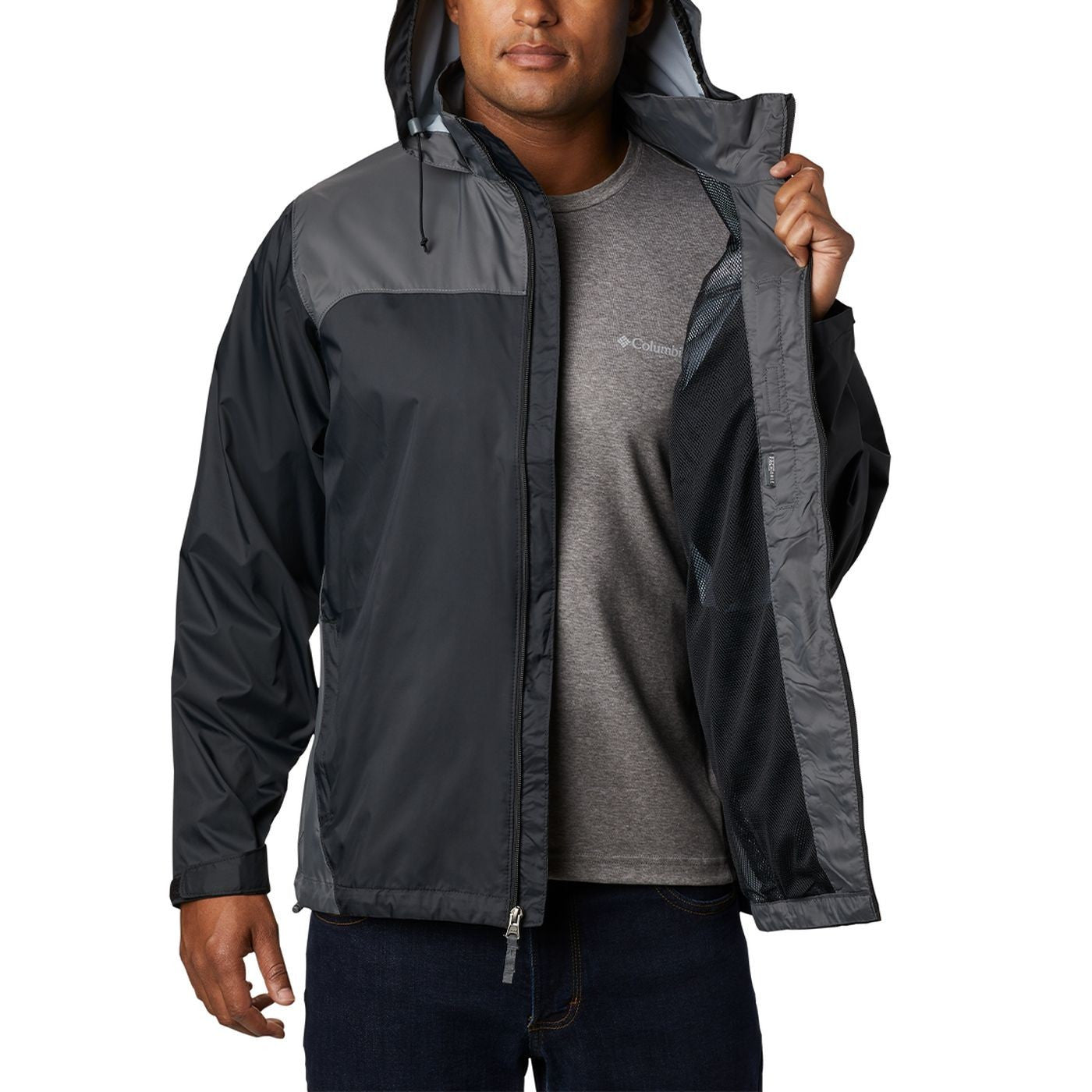 Columbia men's glennaker lake lined rain jacket best sale