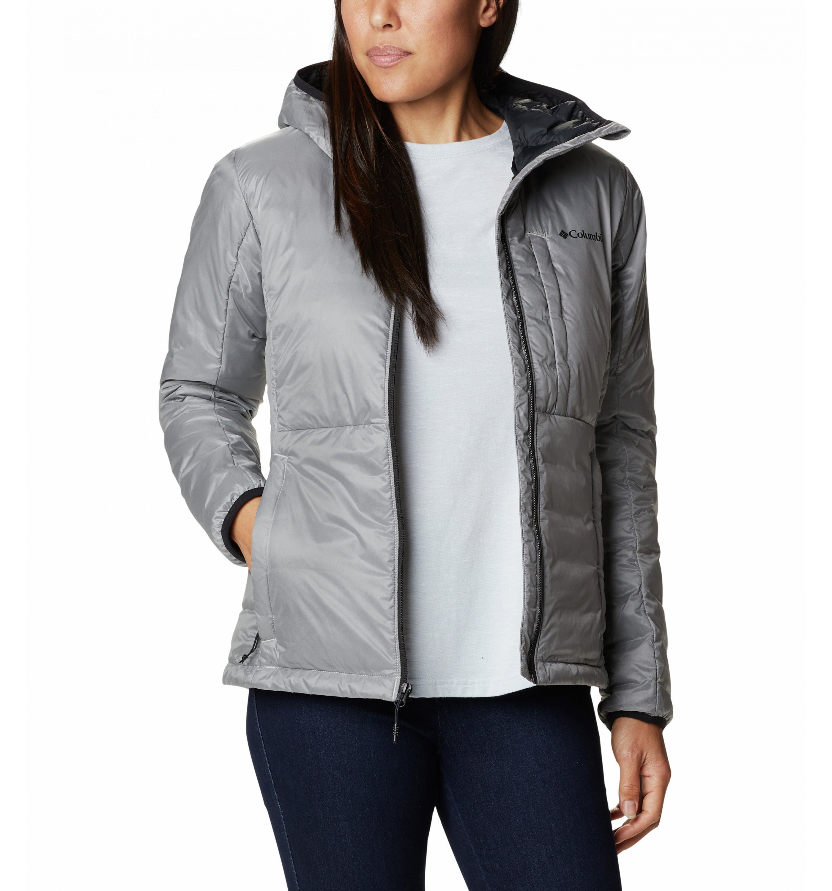 Columbia Women's Infinity Summit Double Wall Dn Hdd Jkt