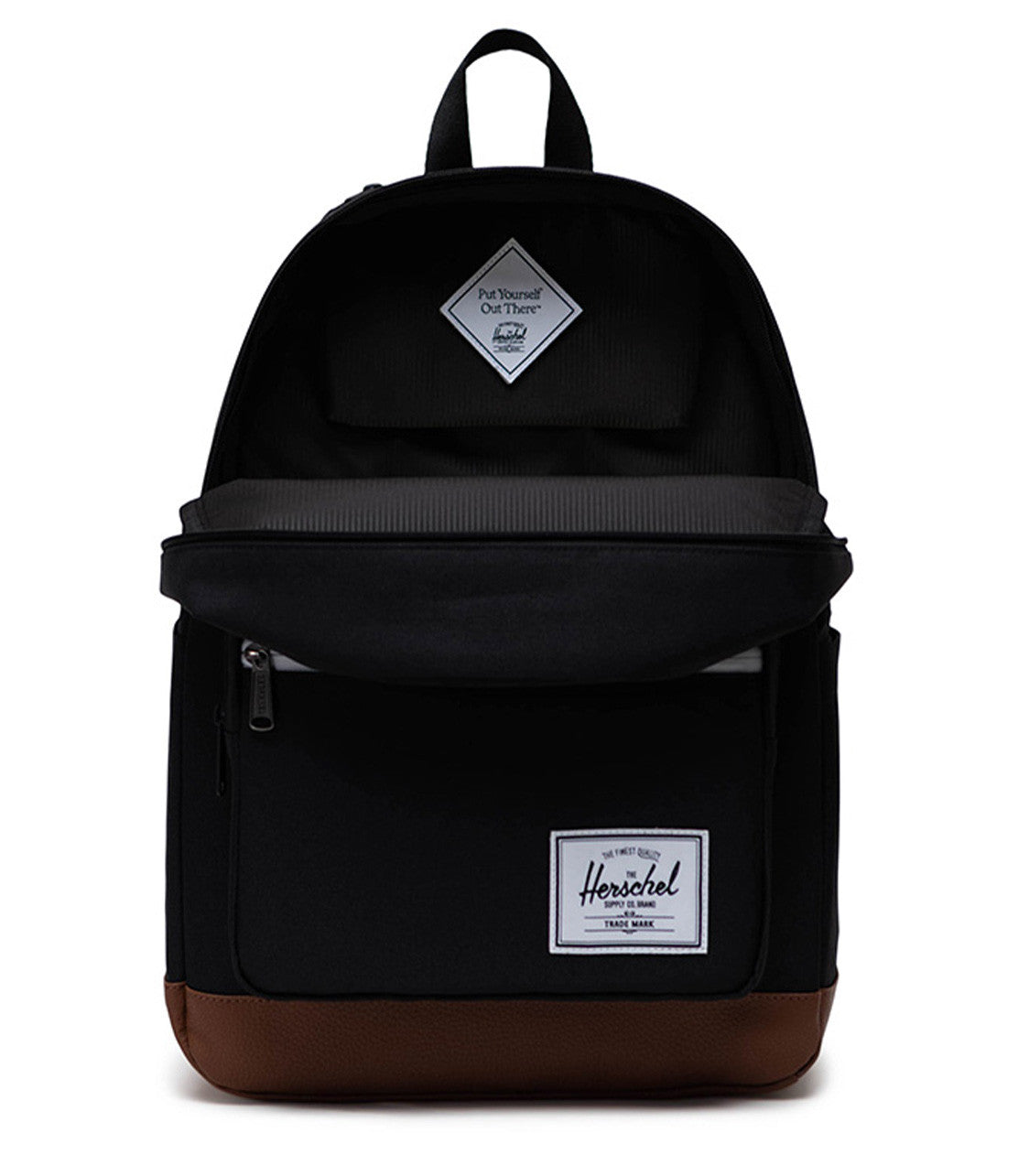 Herschel Pop Quiz Black/Tan Backpack – The Travel Club PH