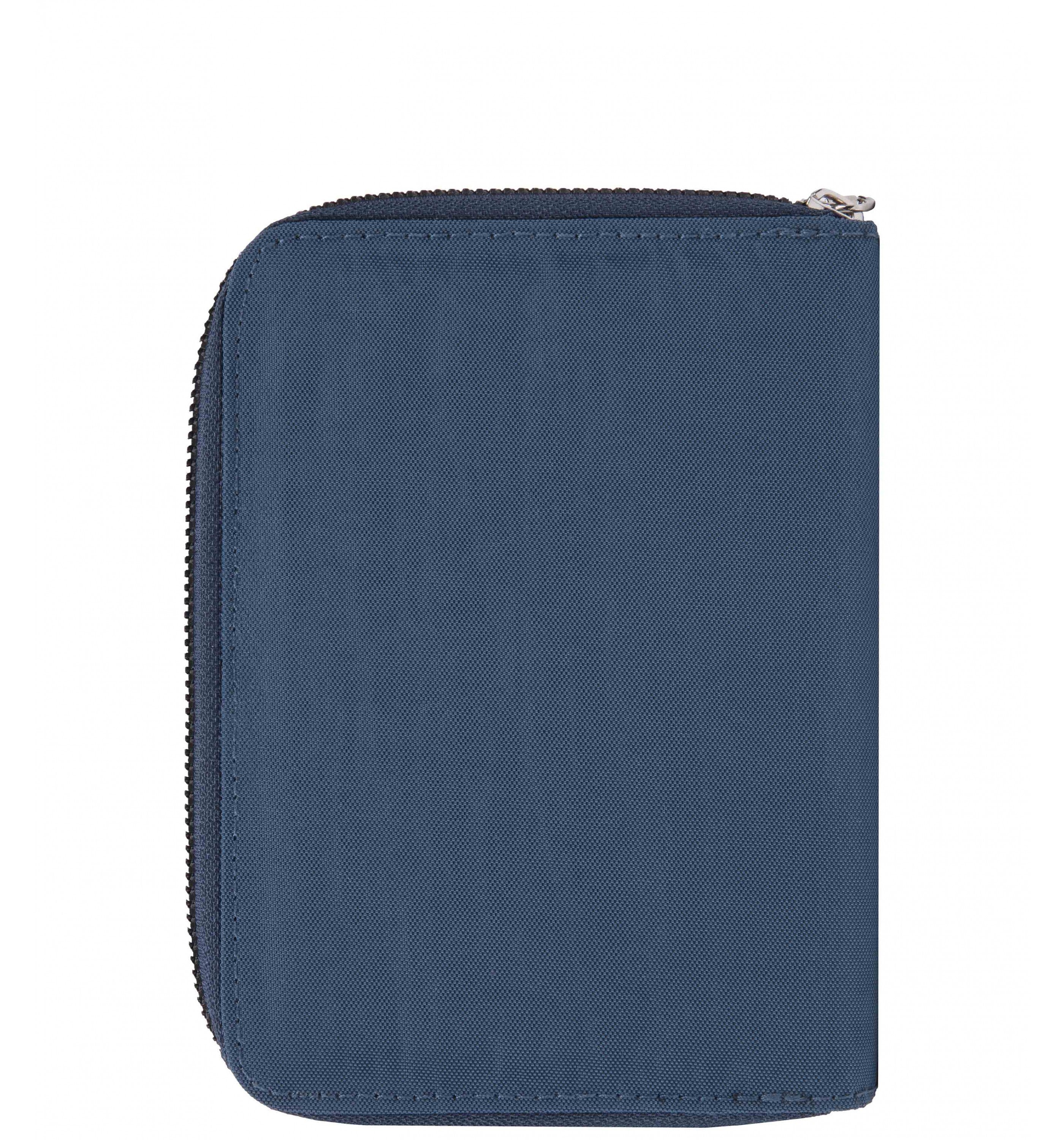 Gray Zippered Passport & ID Travel Wallet – Heavy Duty Synthetic Material, Free Shipping