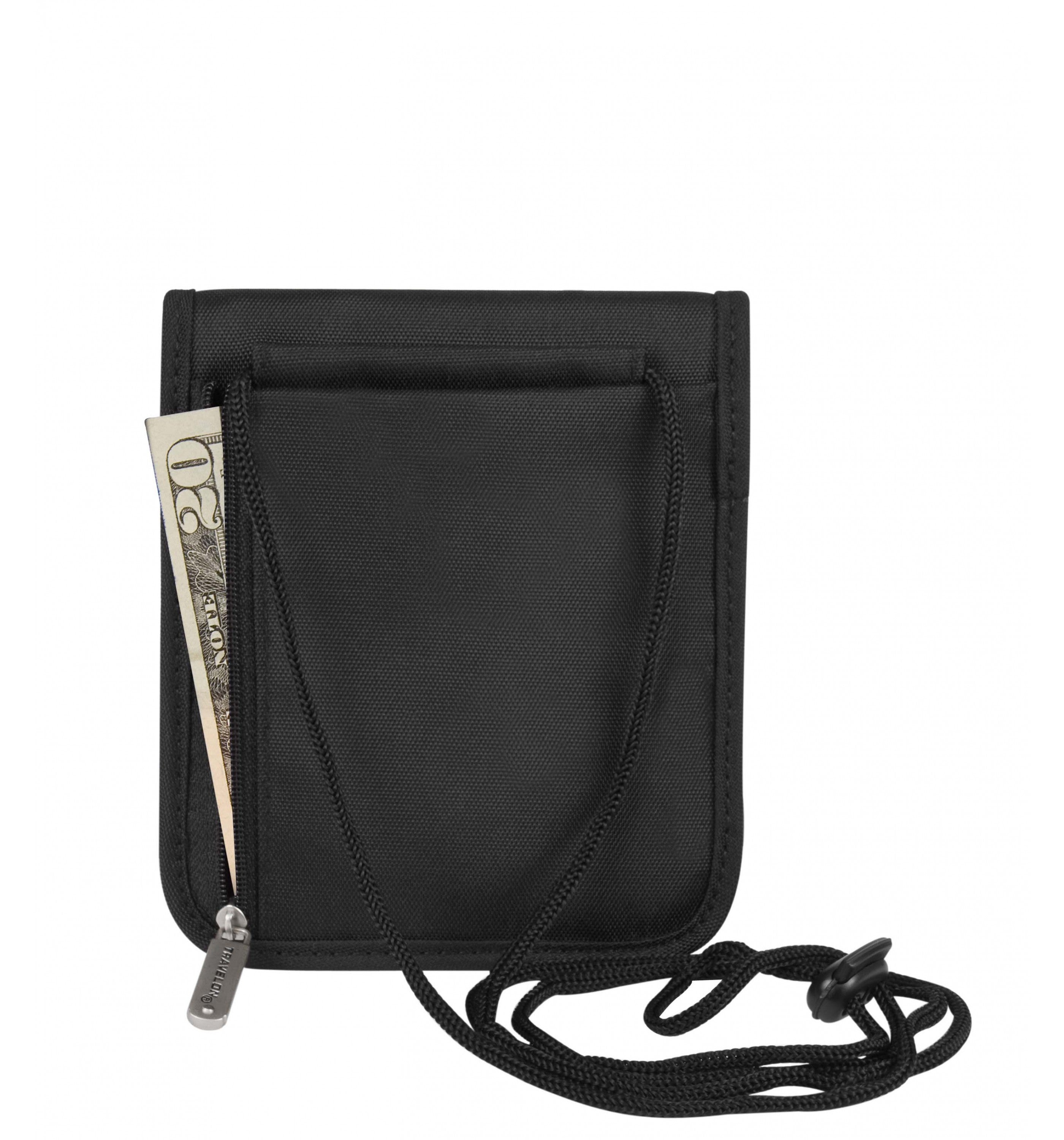 RFID-Blocking ID And Boarding Pass Holder with Snap Closure