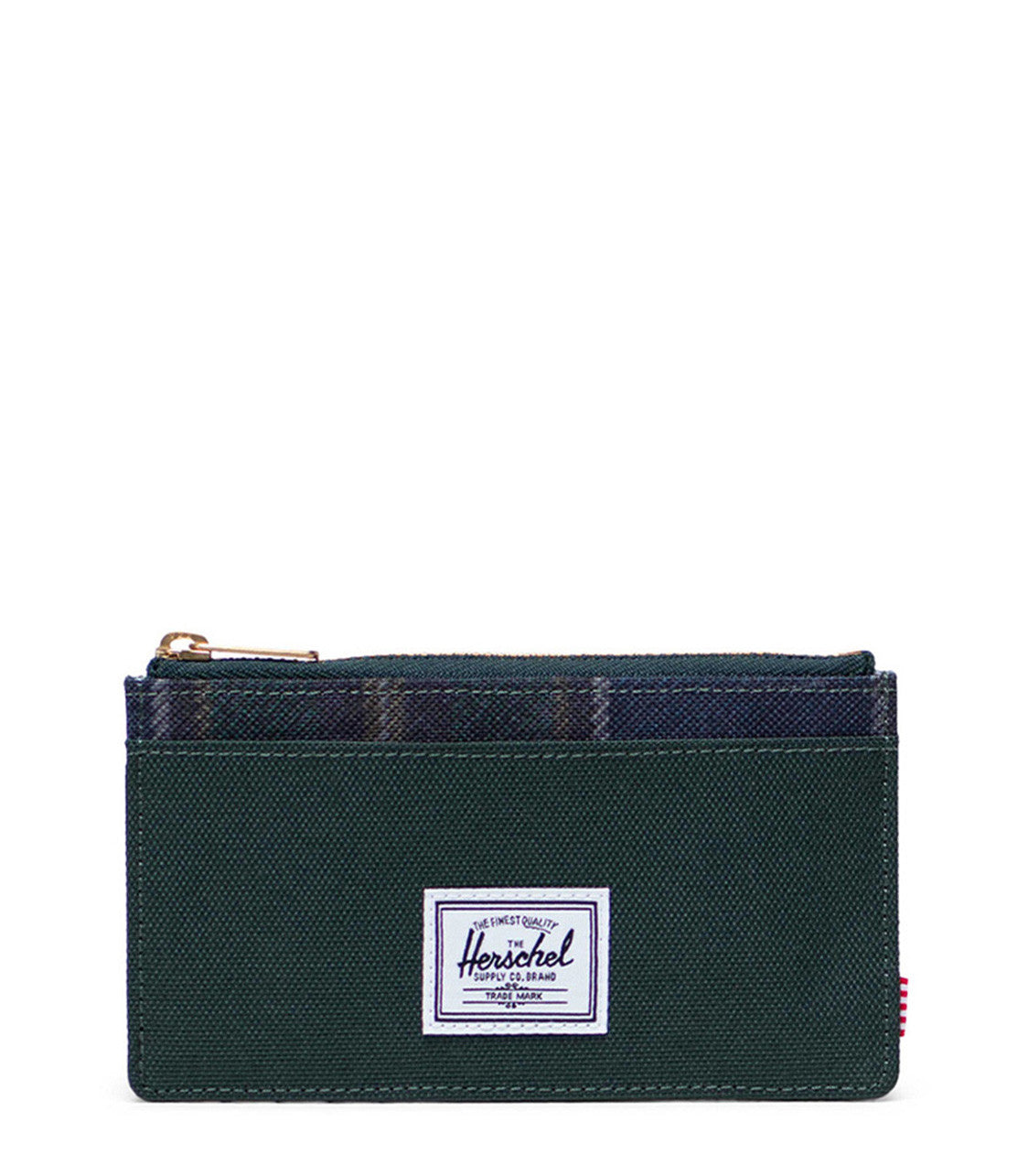 Herschel Oscar Large Cardholder Darkest Spruce Winter Plaid Wallet