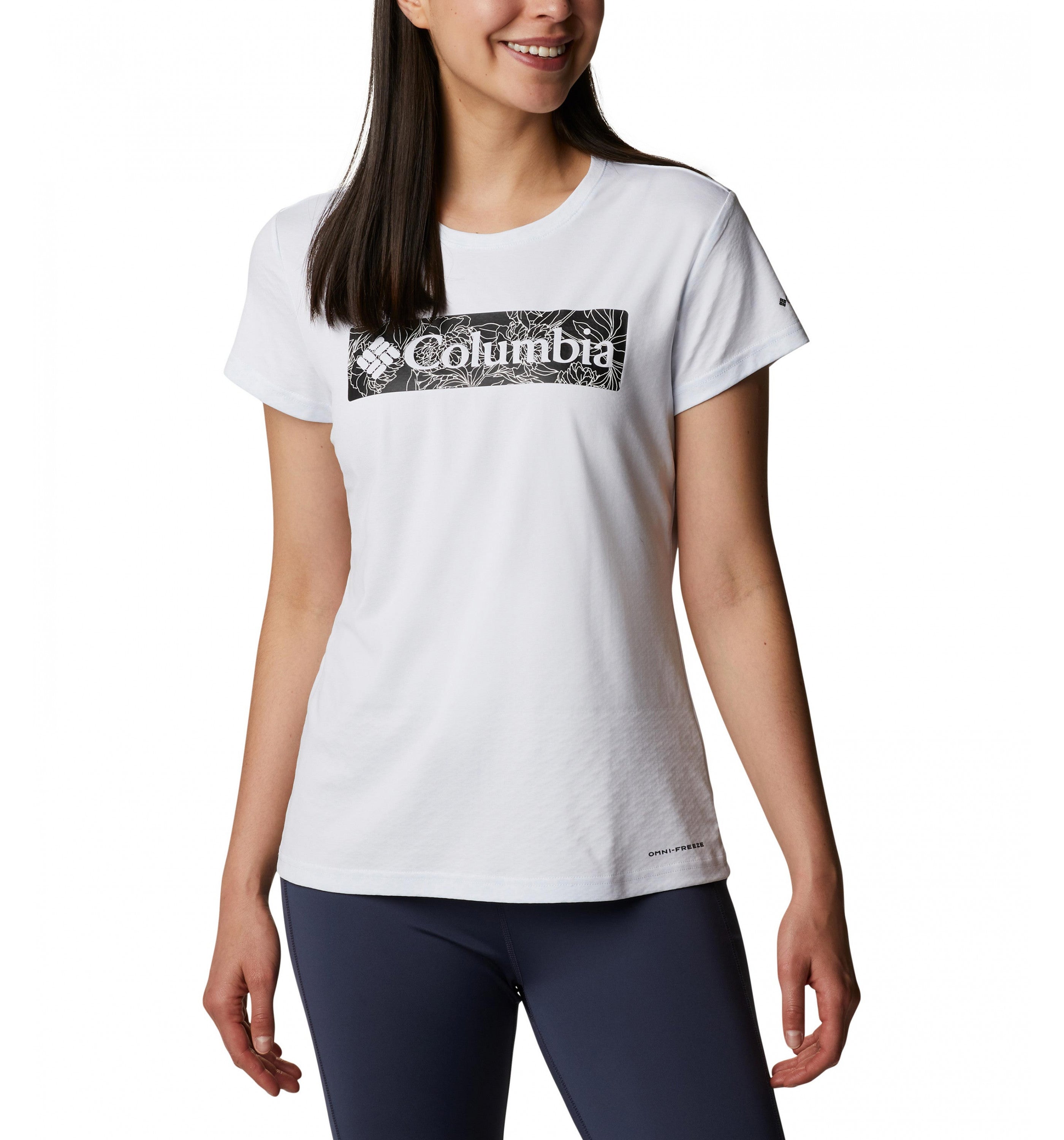 Columbia Women's W Cirro Ice Graphic SS Crew