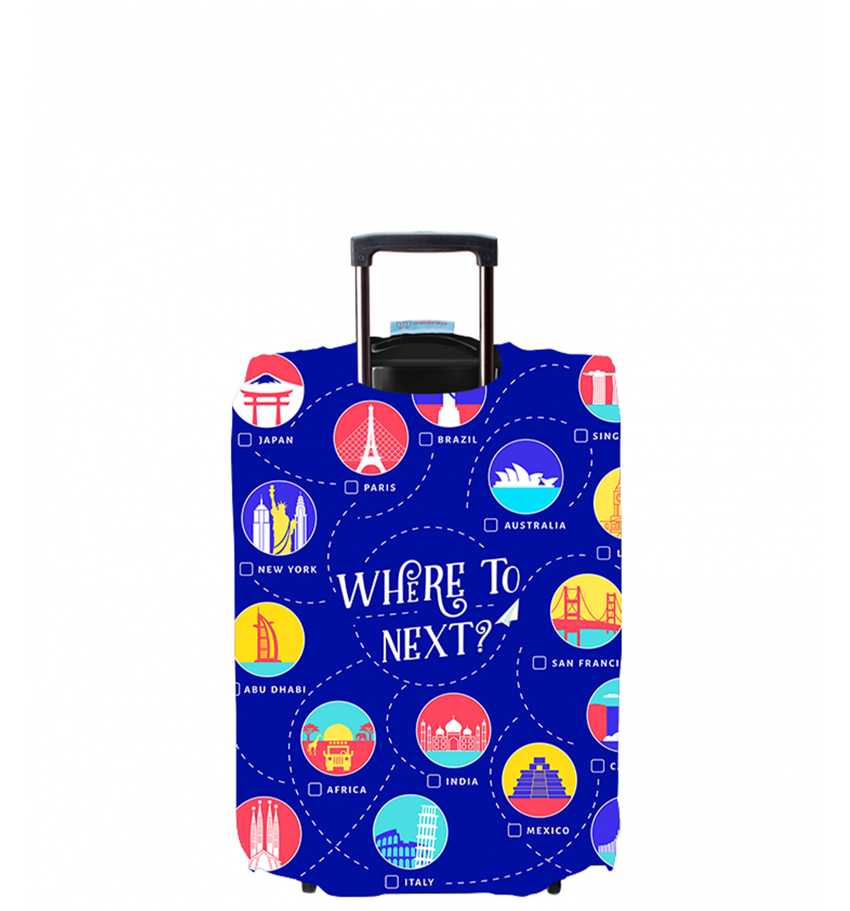 Wanderskye Luggage Cover - Where to Next (Small) Accessories