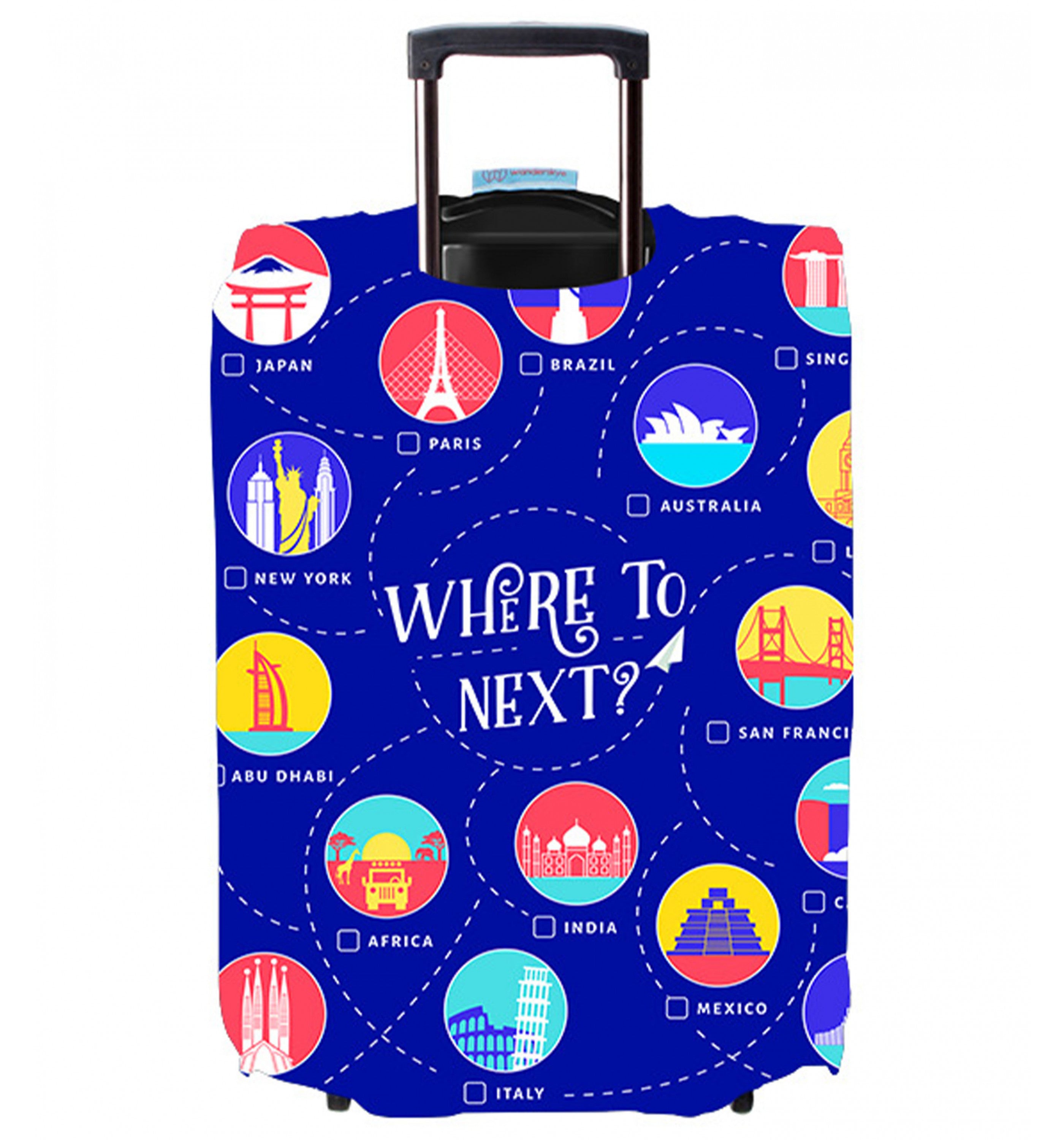 Wanderskye Luggage Cover - Where to Next (Large) Accessories