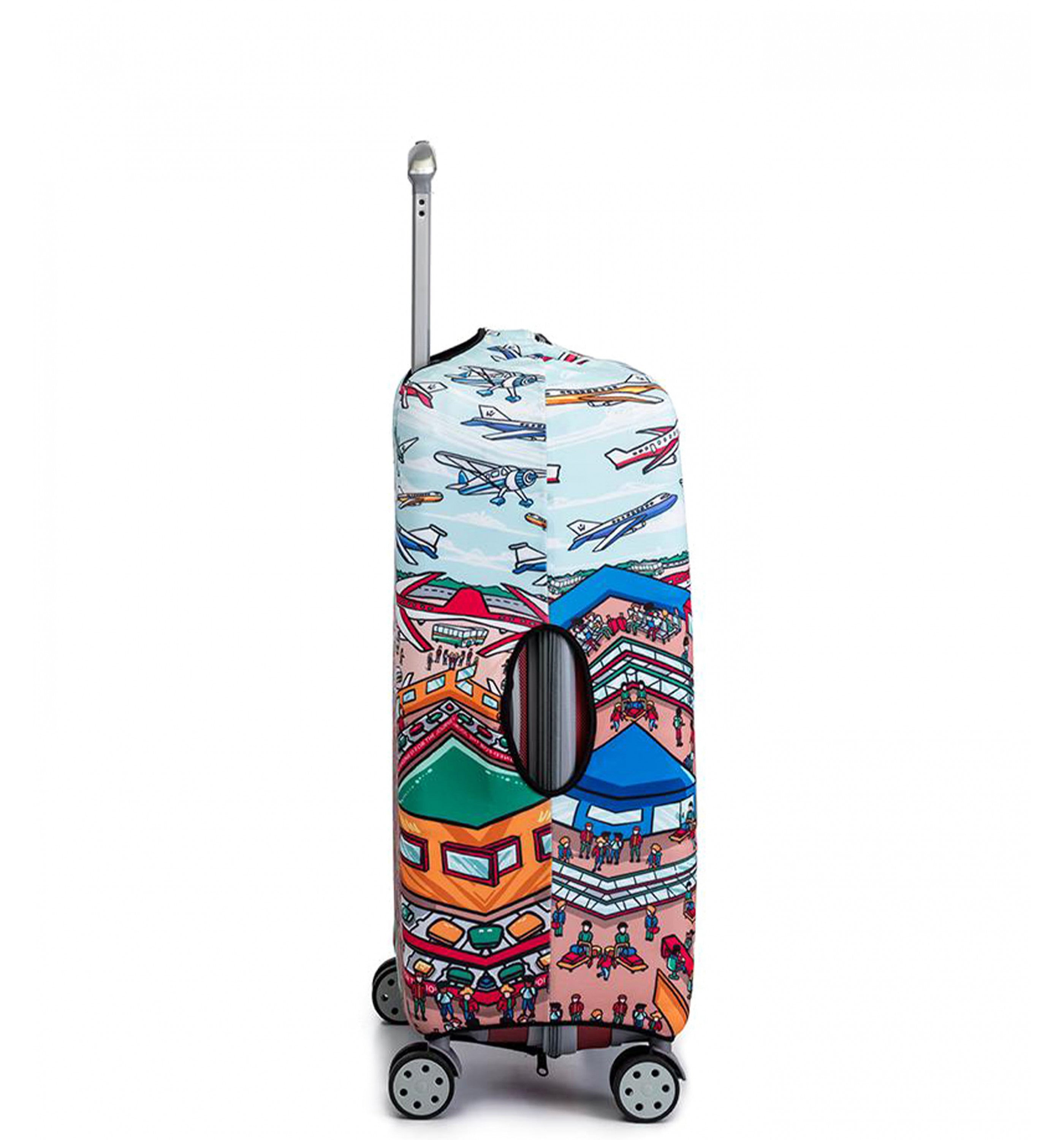 Wanderskye Reversible Luggage Cover - Where is Wanderskye (Medium) Accessories