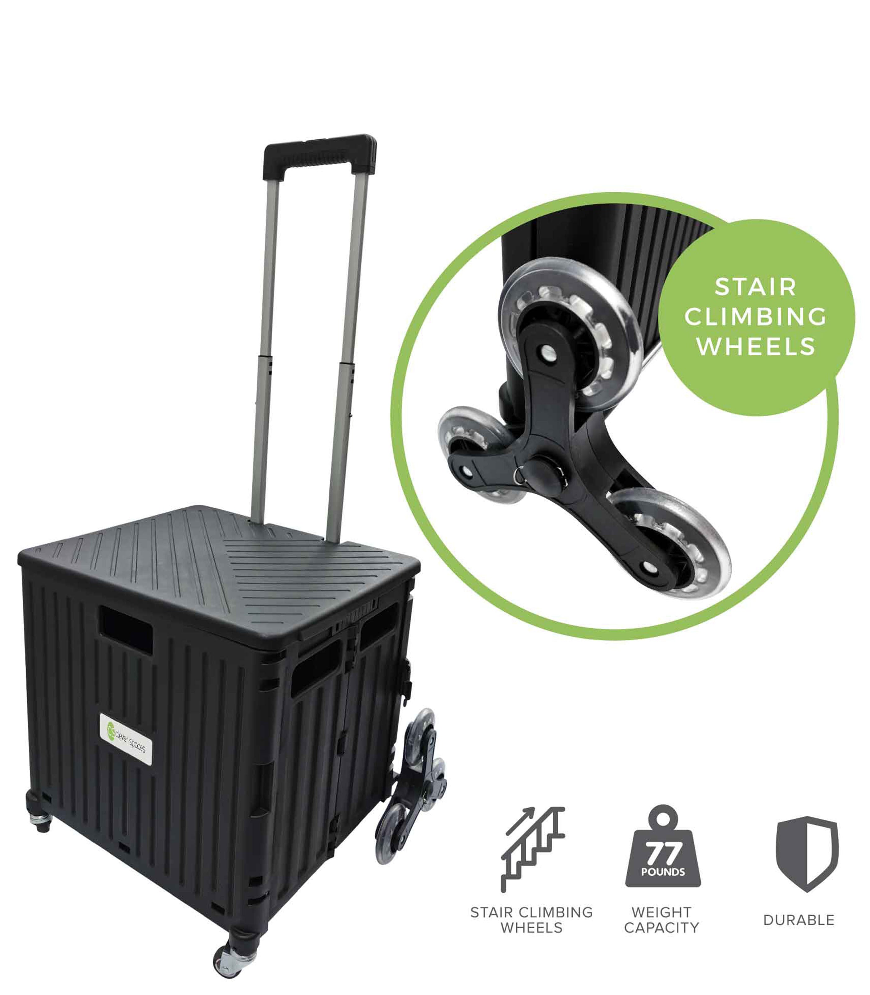 FOLDABLE STAIR CLIMBER TROLLEY (WITH LID)