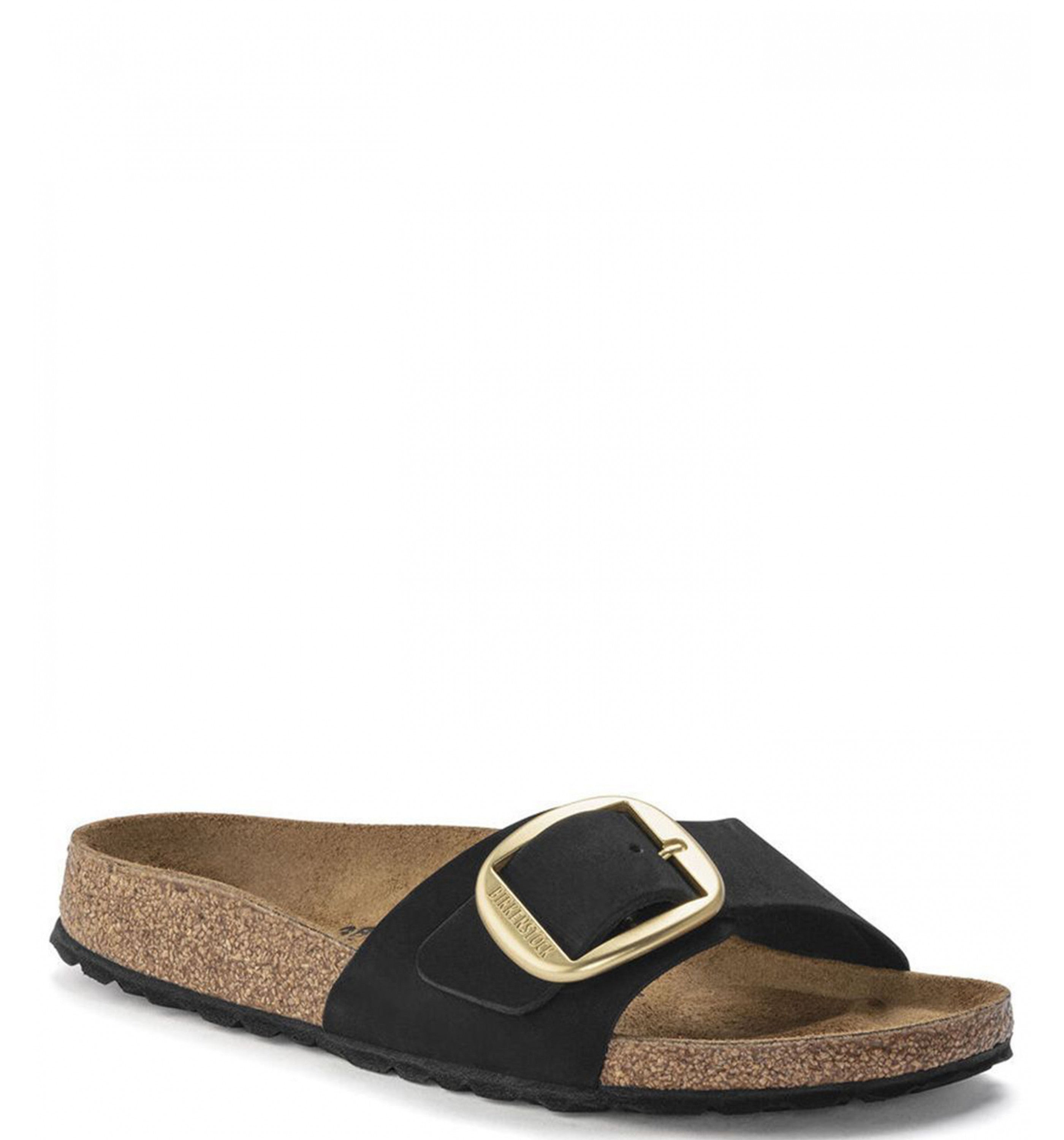 Madrid Big Buckle Nubuck Womens Black