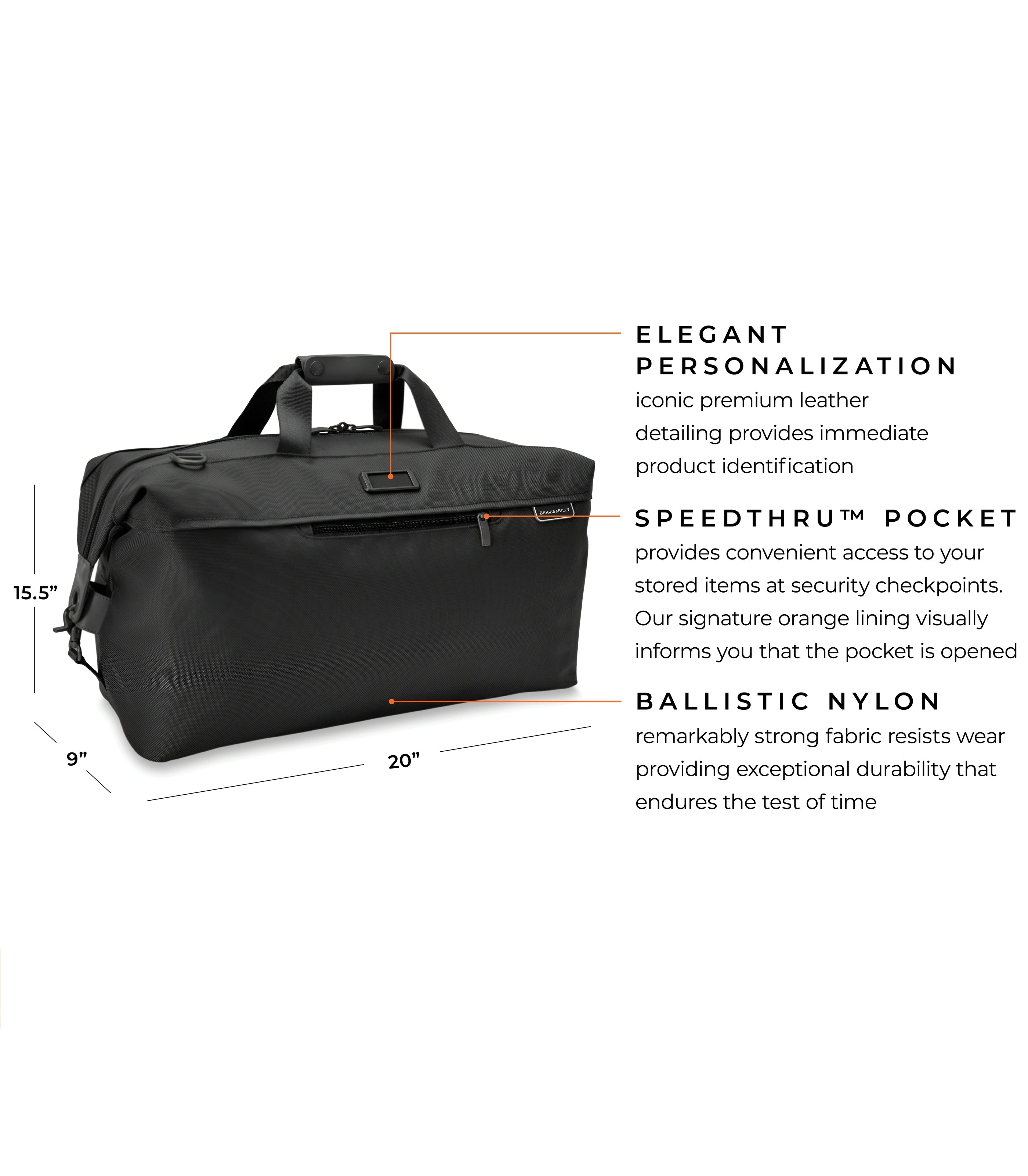 BRIGGS & RILEYWeekender Duffle Duffle Bag Black
