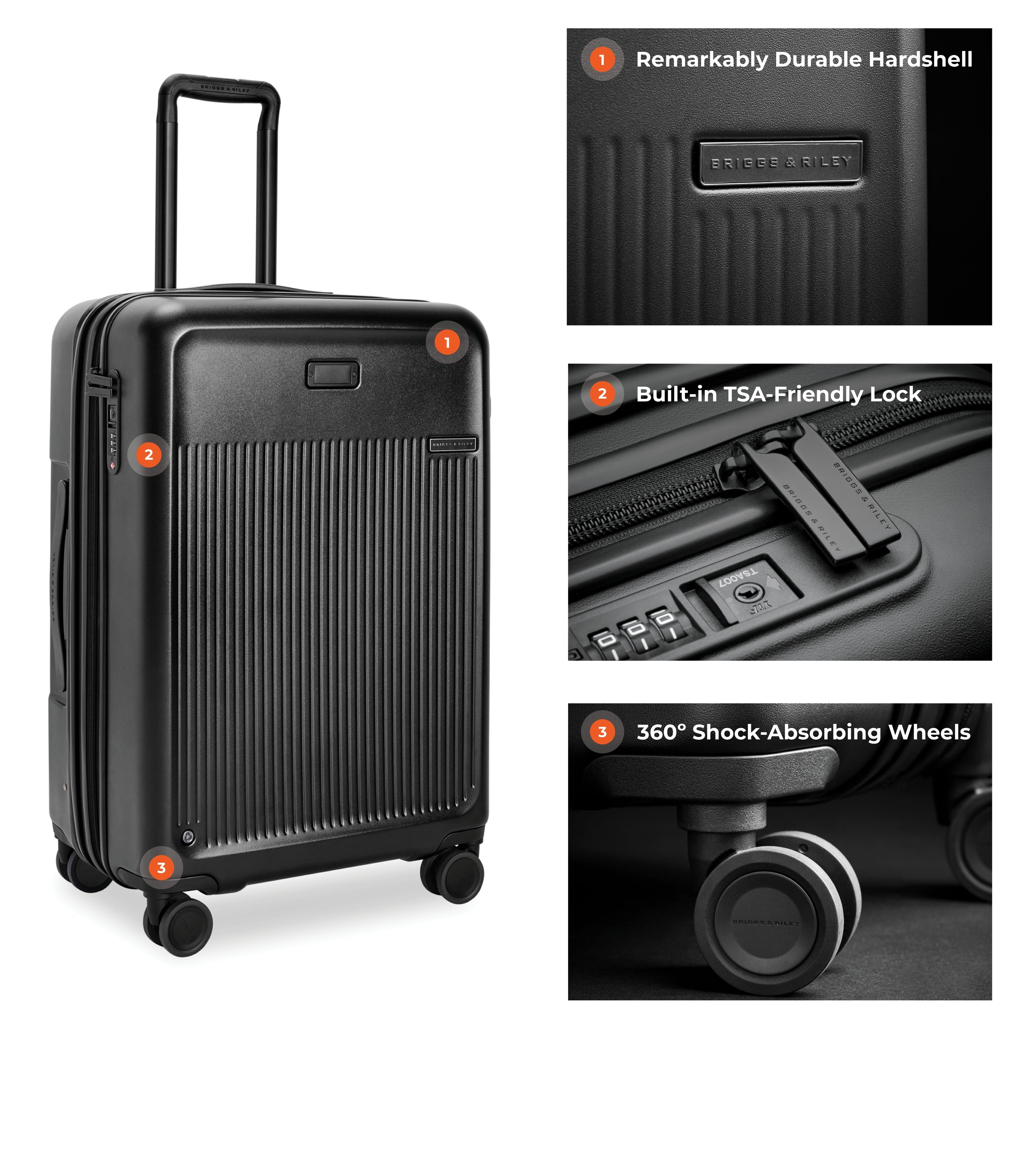 BRIGGS & RILEY27" Cx Spinner Medium Black