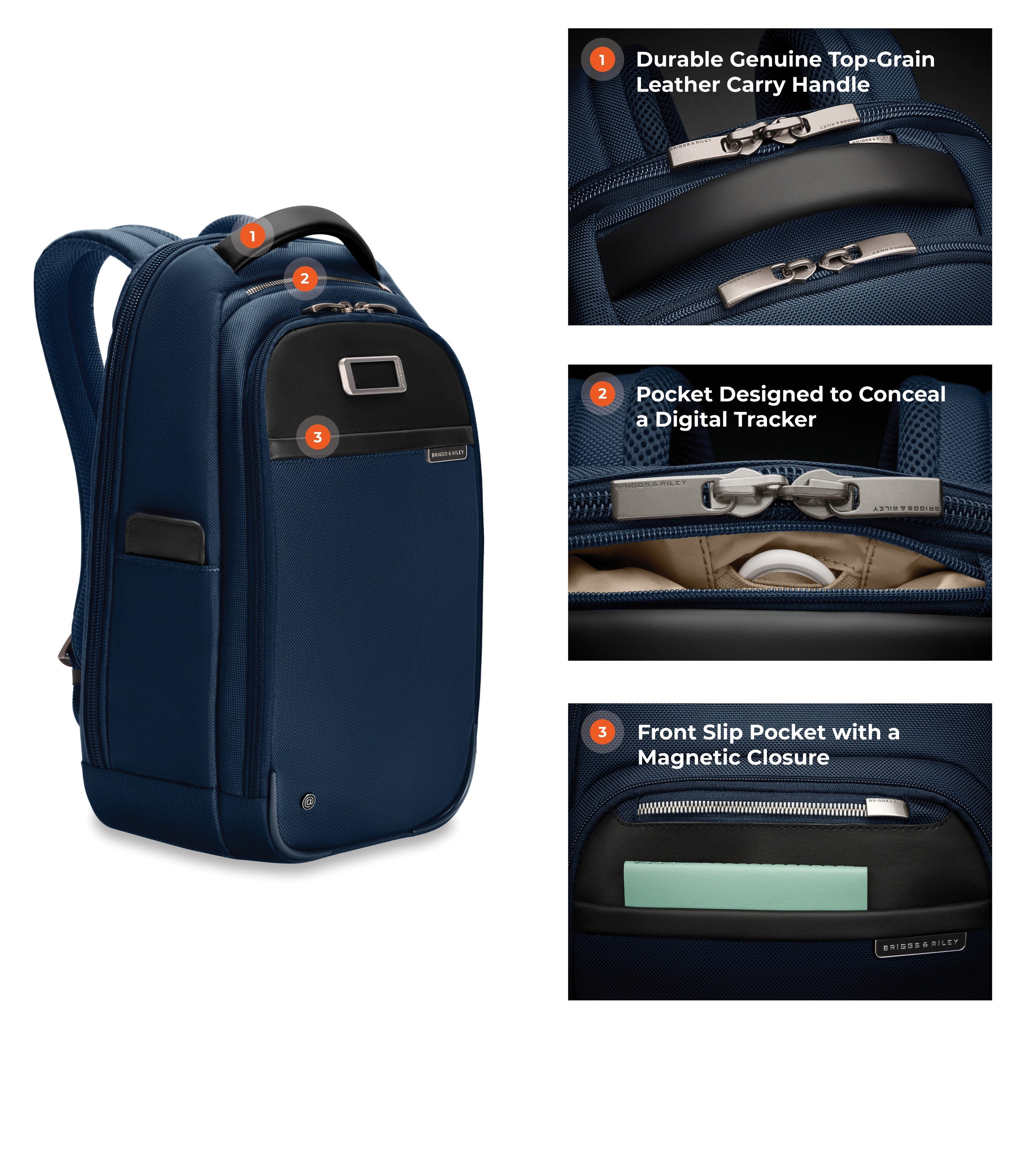 BRIGGS & RILEYSlim Backpack Backpack Black
