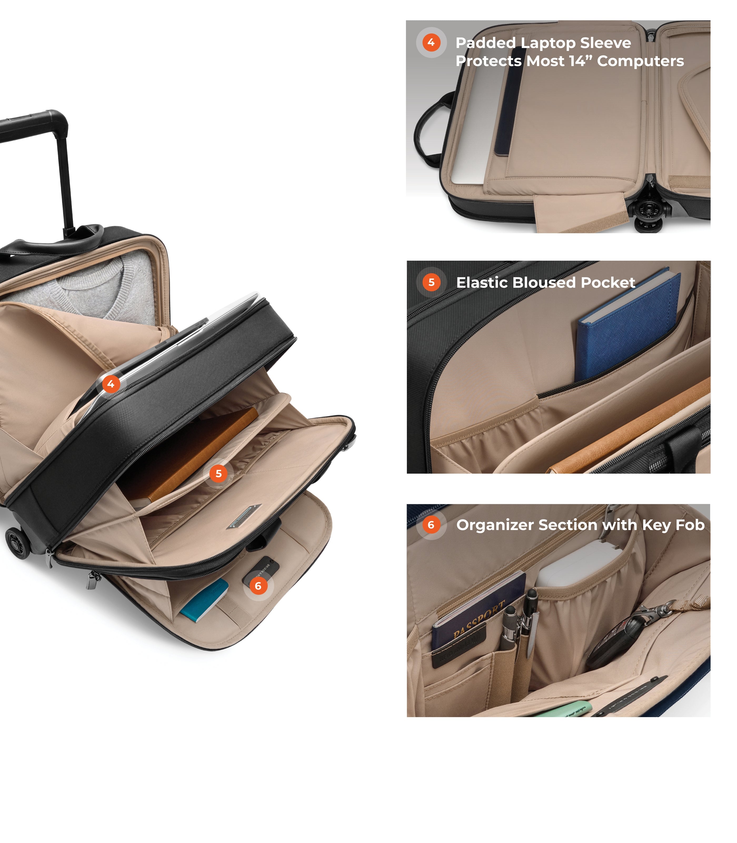 BRIGGS & RILEYMed Sp Brief Carry-On Black