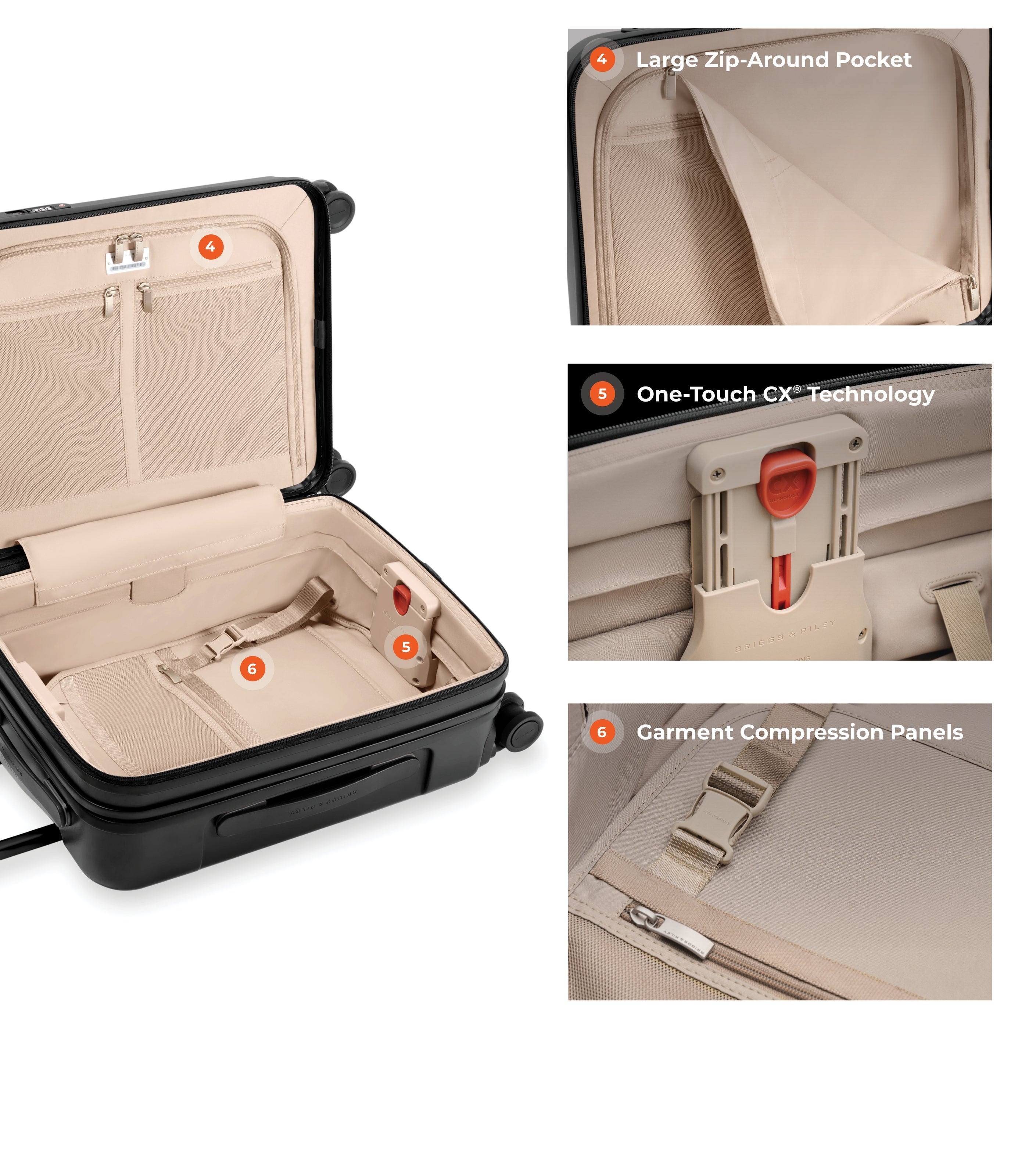 BRIGGS & RILEY21" Cx Spinner Carry-On Black