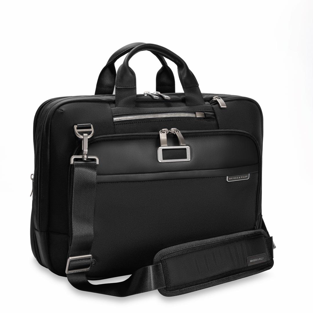 Briggs & RileyBRIG BAG US 789411055491 MED EXPANDABLE BRIEF BLACK LAPTOPBAG -
