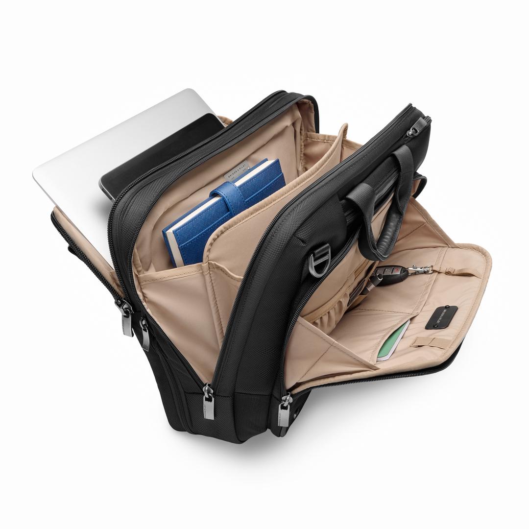 Briggs & RileyBRIG BAG US 789411055491 MED EXPANDABLE BRIEF BLACK LAPTOPBAG -