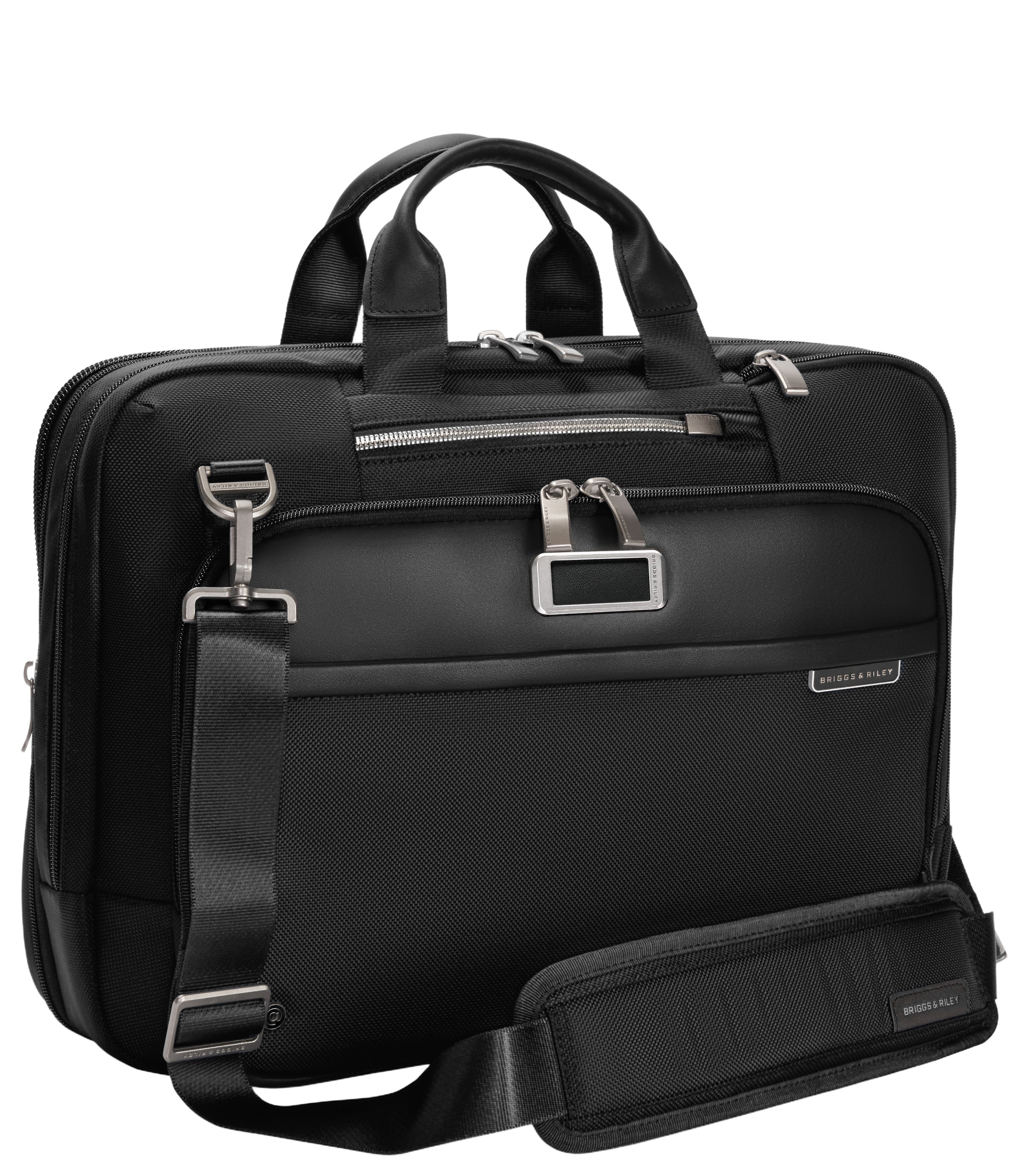 BRIGGS & RILEYMed Expandable Brief Briefcase/Laptop Bag Black