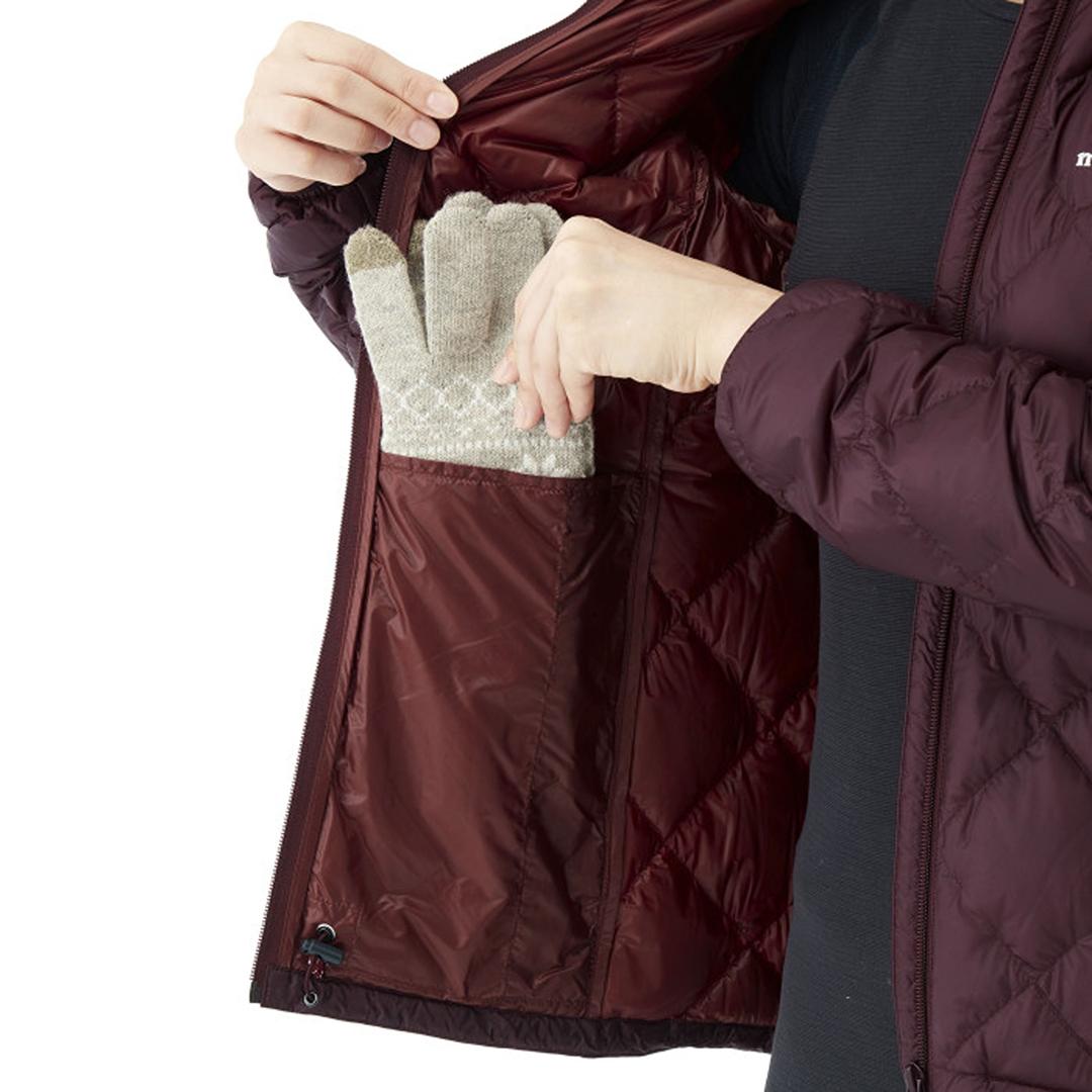 MONTBELLMONTBELL SUPERIOR DOWN JACKET WINE RED WOMENS PUFFER JACKET