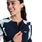 ROXYLs Zip Lycra Rashguards Longsleeve