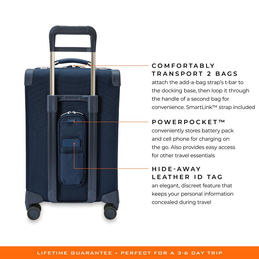 Briggs & RileyBRIG LUG US BLU122CXSP-5 Baseline ESSNTL CARRY-ON SPR Nav