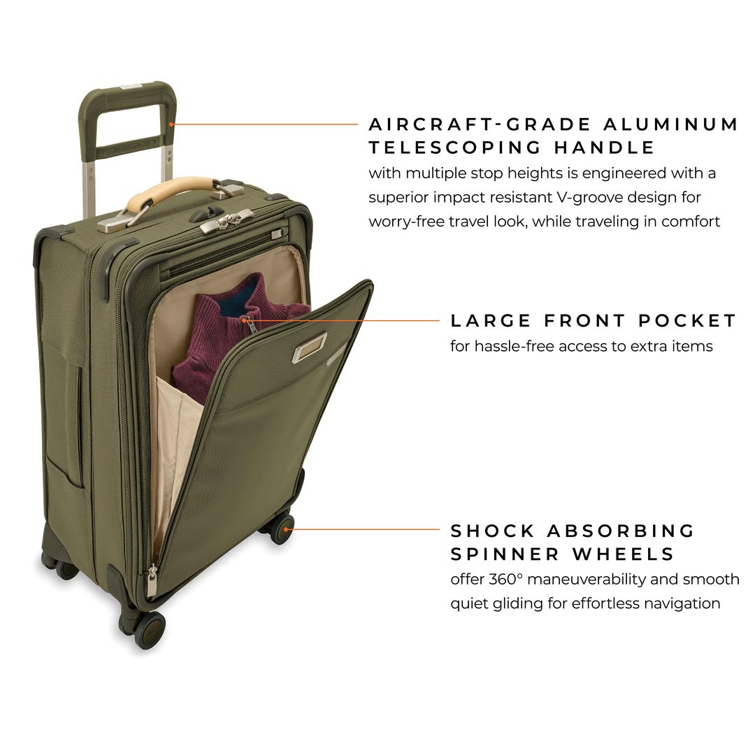 Briggs & RileyBRIG LUG US BLU122CXSP-7 Baseline ESSNTL CARRY-ON SPR Grn