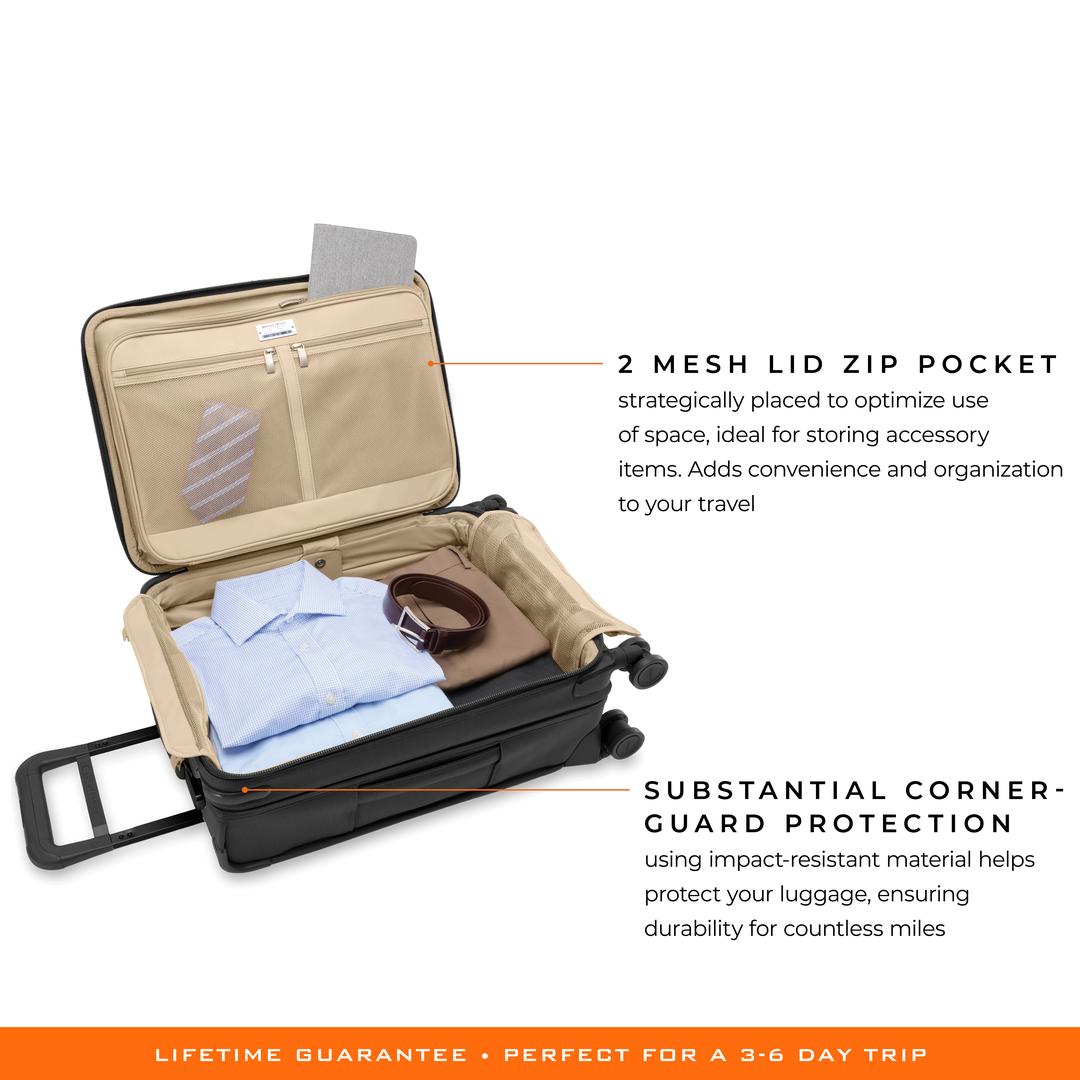 Briggs & RileyBRIG LUG US BLU122CXSP-4 Baseline ESSNTL CARRY-ON SPR Bk