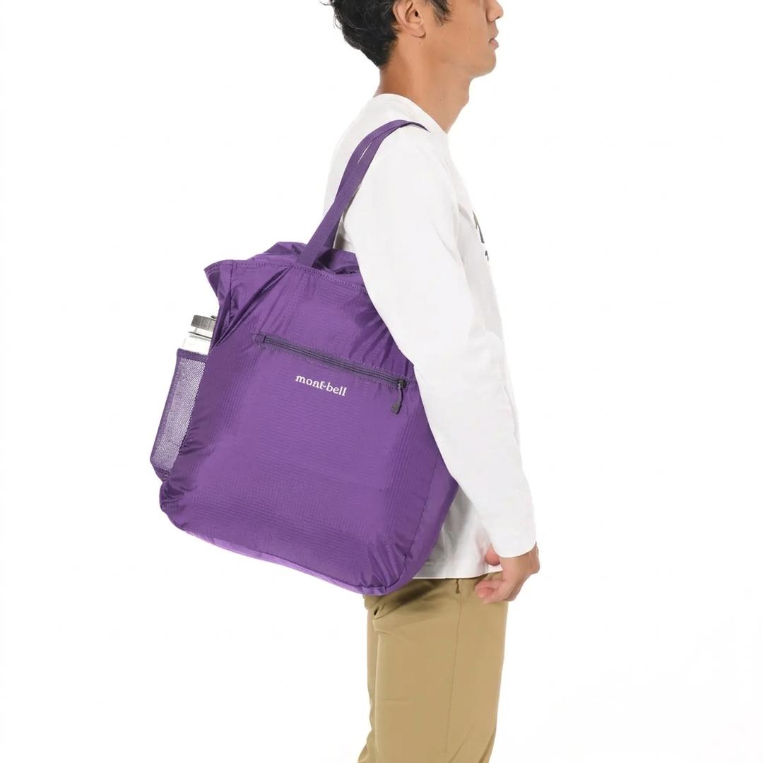 MONTBELLMontbell Pocketable Light Tote M Purple Unisex Tote Bag