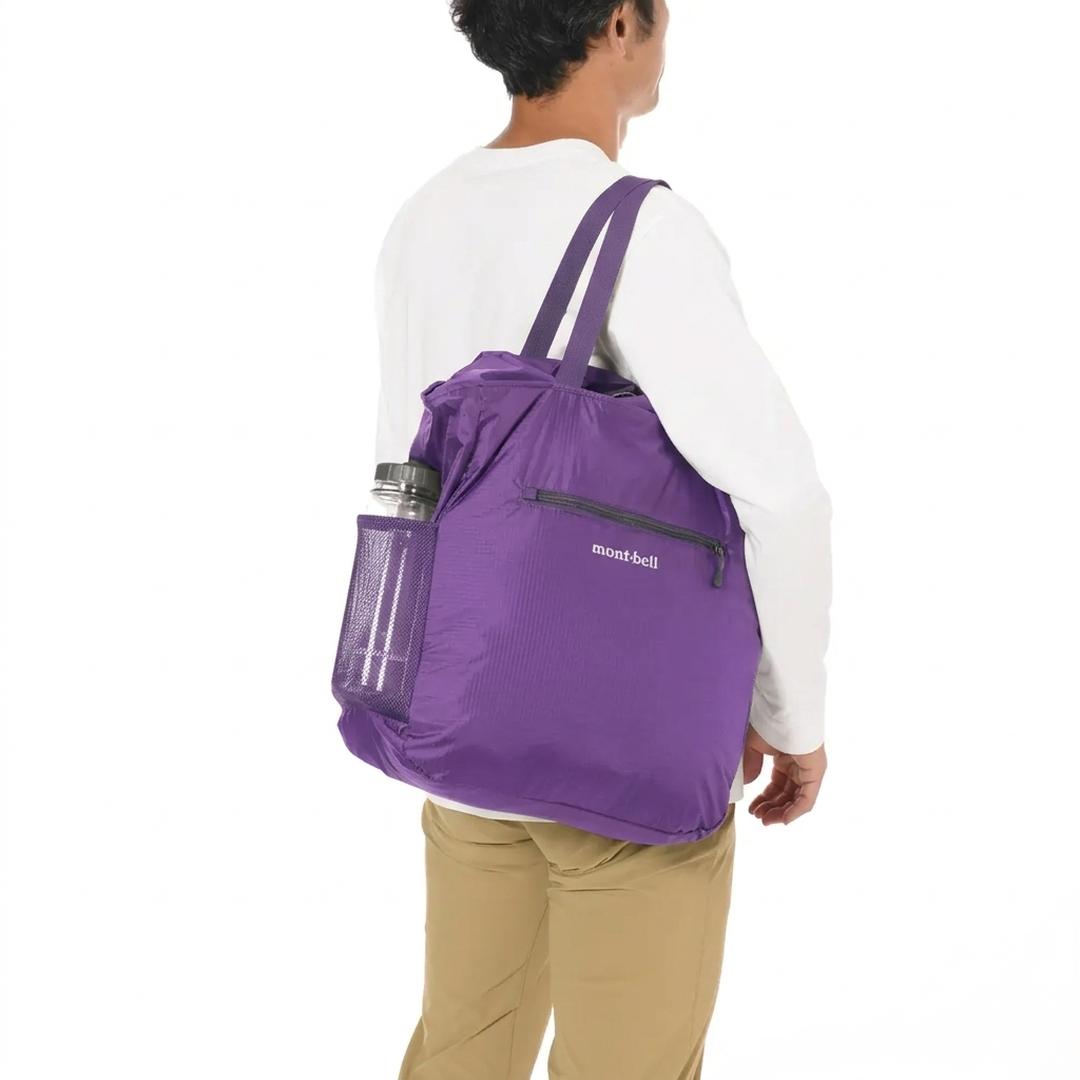 MONTBELLMontbell Pocketable Light Tote M Purple Unisex Tote Bag