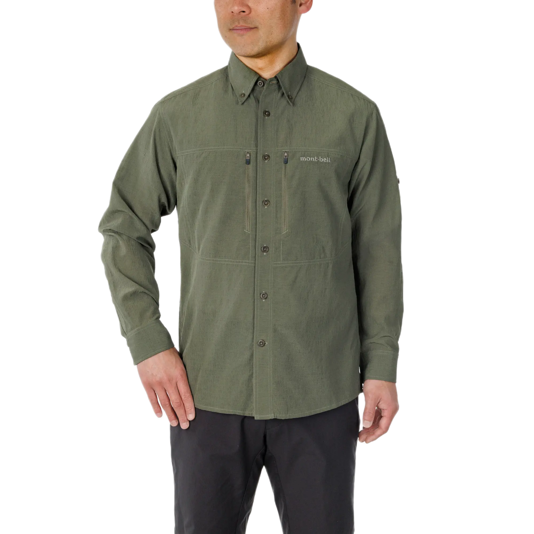 MontbellWickron Breeze Meadow Shirt Short Sleeves Shirt Khaki
