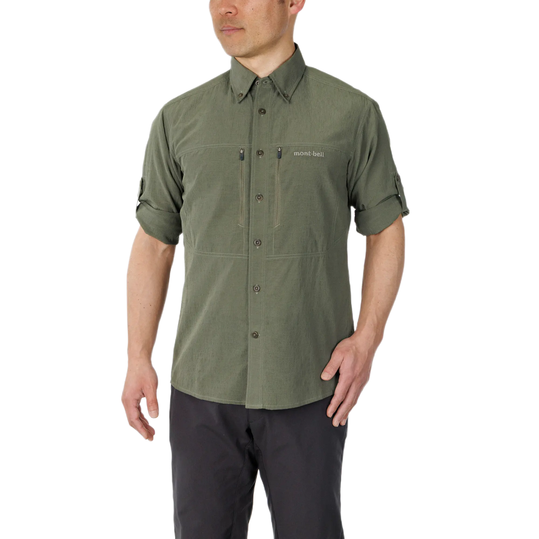 MontbellWickron Breeze Meadow Shirt Short Sleeves Shirt Khaki