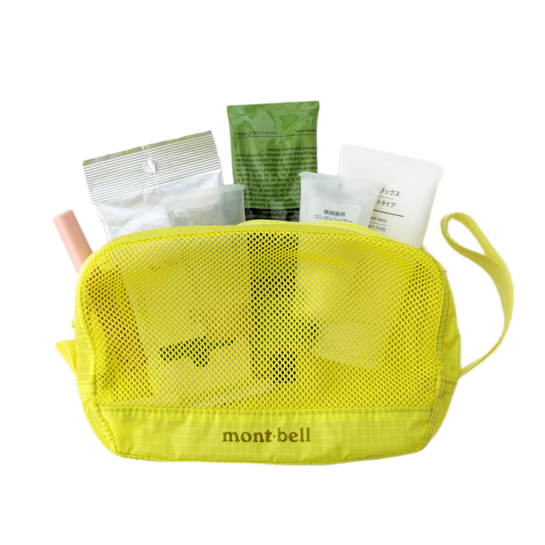 MontbellMesh Case S Cosmetic Bag/Toiletry Case Yellow