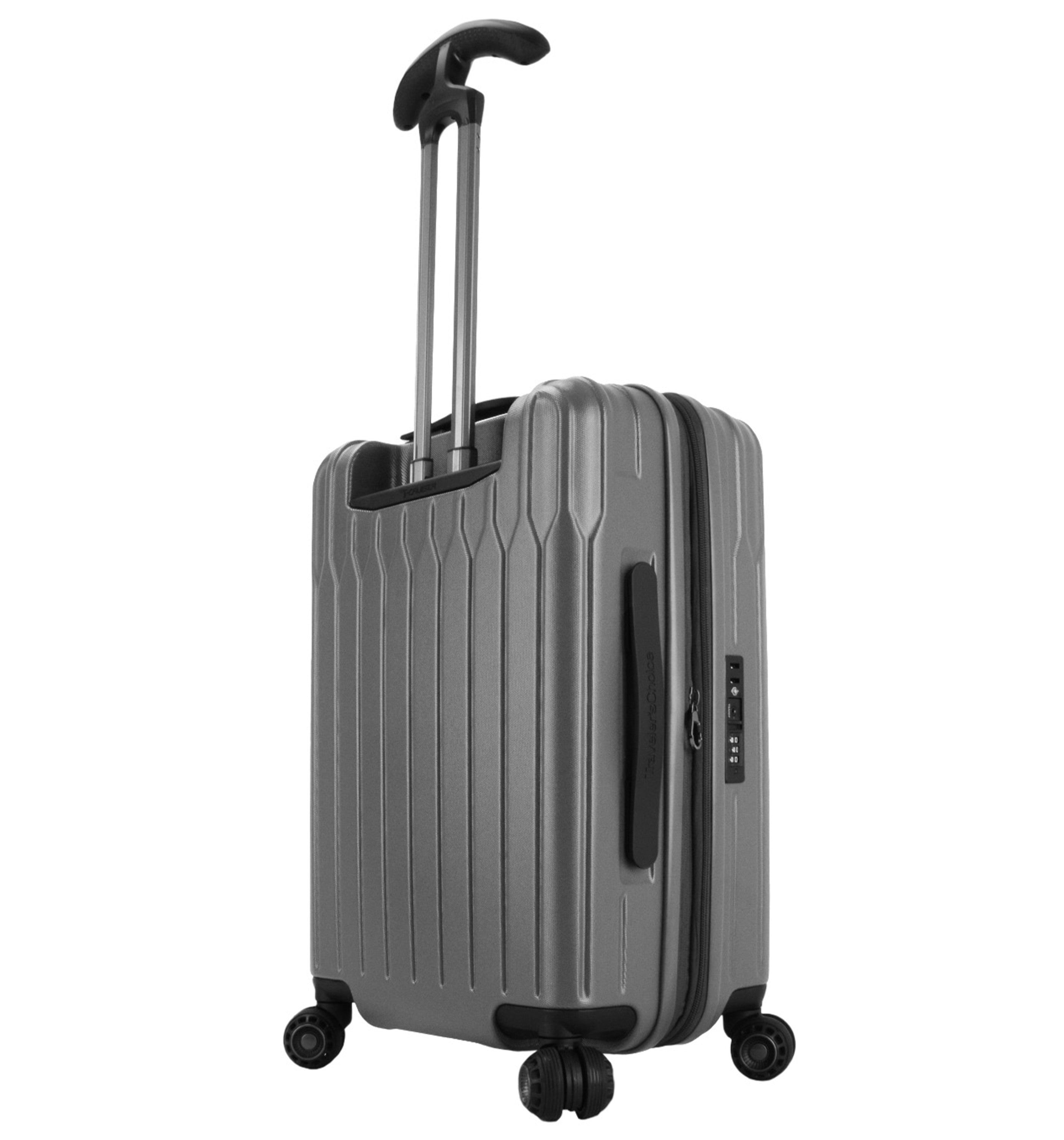 TRAVELER'S CHOICE MOUNTAIN HIGH GREY 22IN (S) LUGGAGE