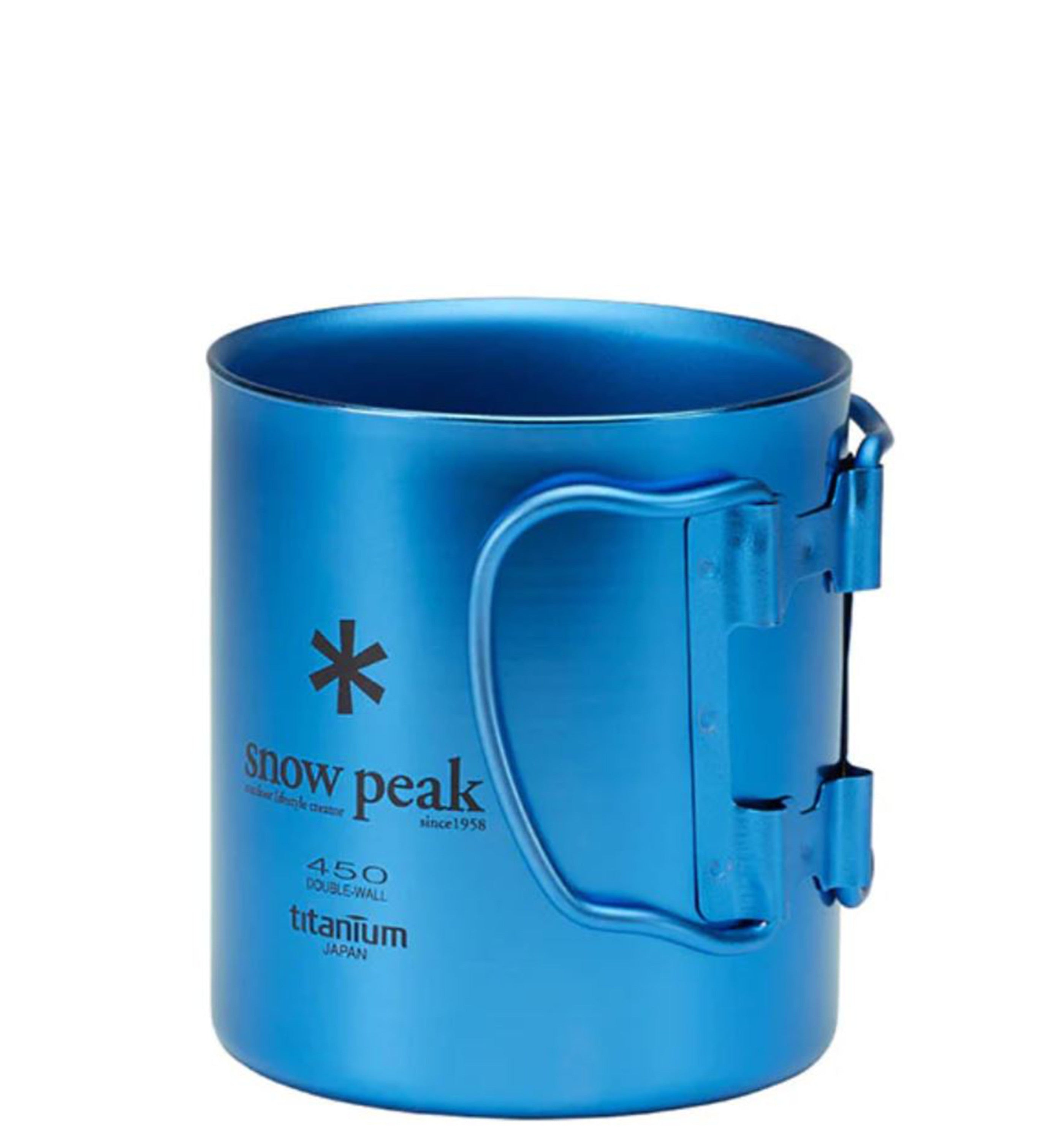 TITANIUM DOUBLE WALL CUP 450 BLUE