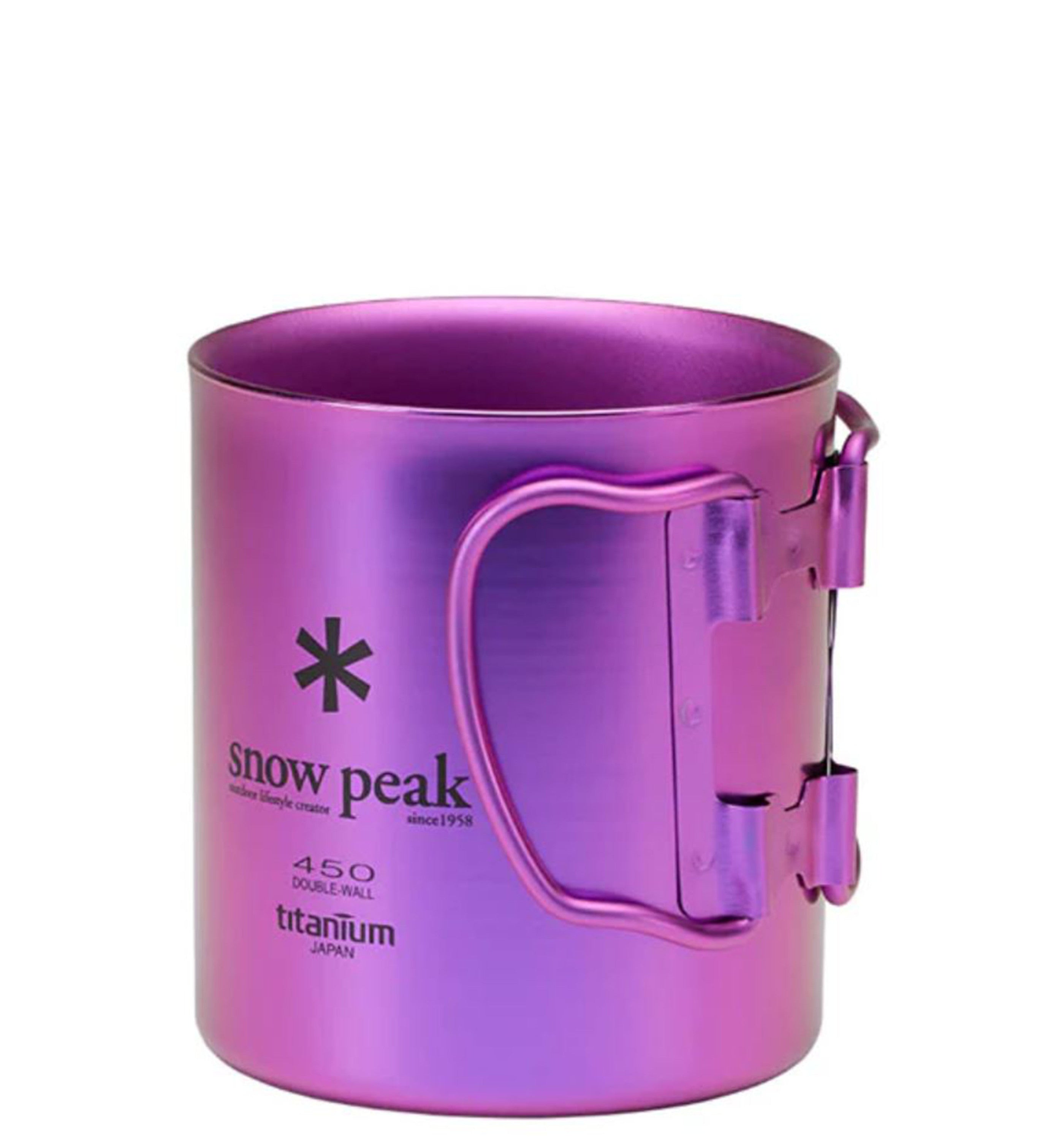 TITANIUM DOUBLE WALL CUP 450 PURPLE
