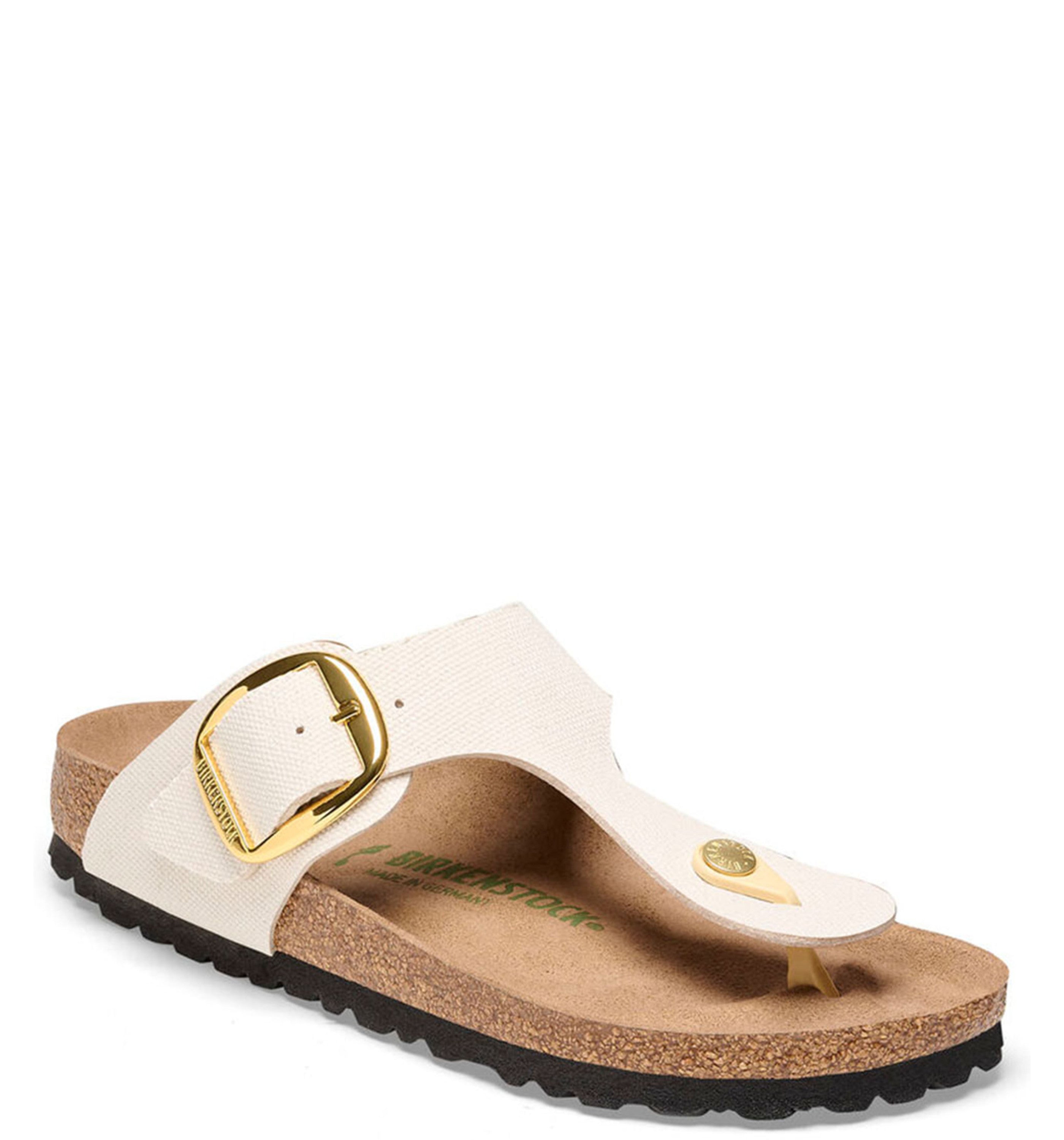 Gizeh Big Buckle Rivet Logo Vegan Canvas Womens