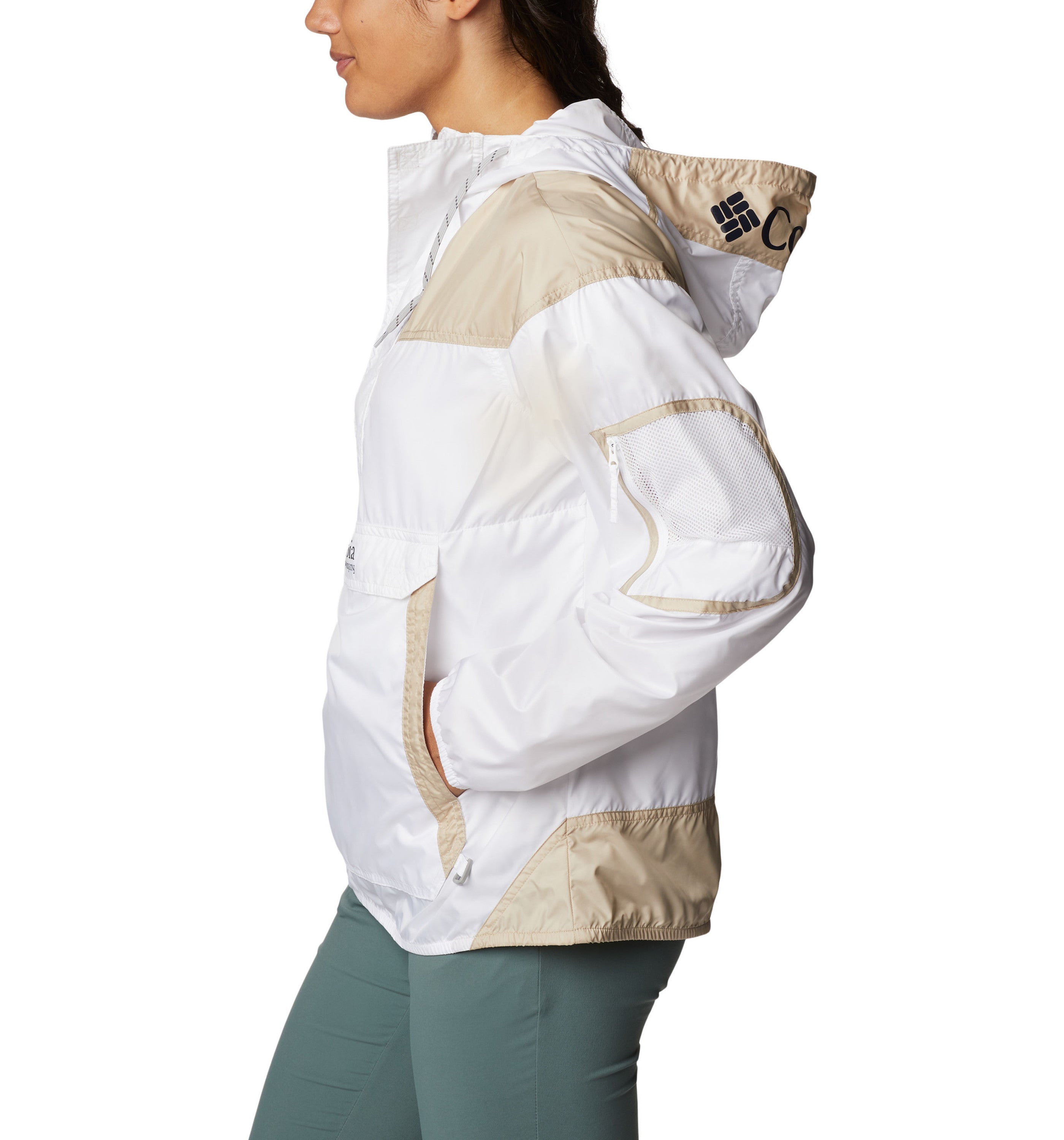 Columbia challenger windbreaker white best sale