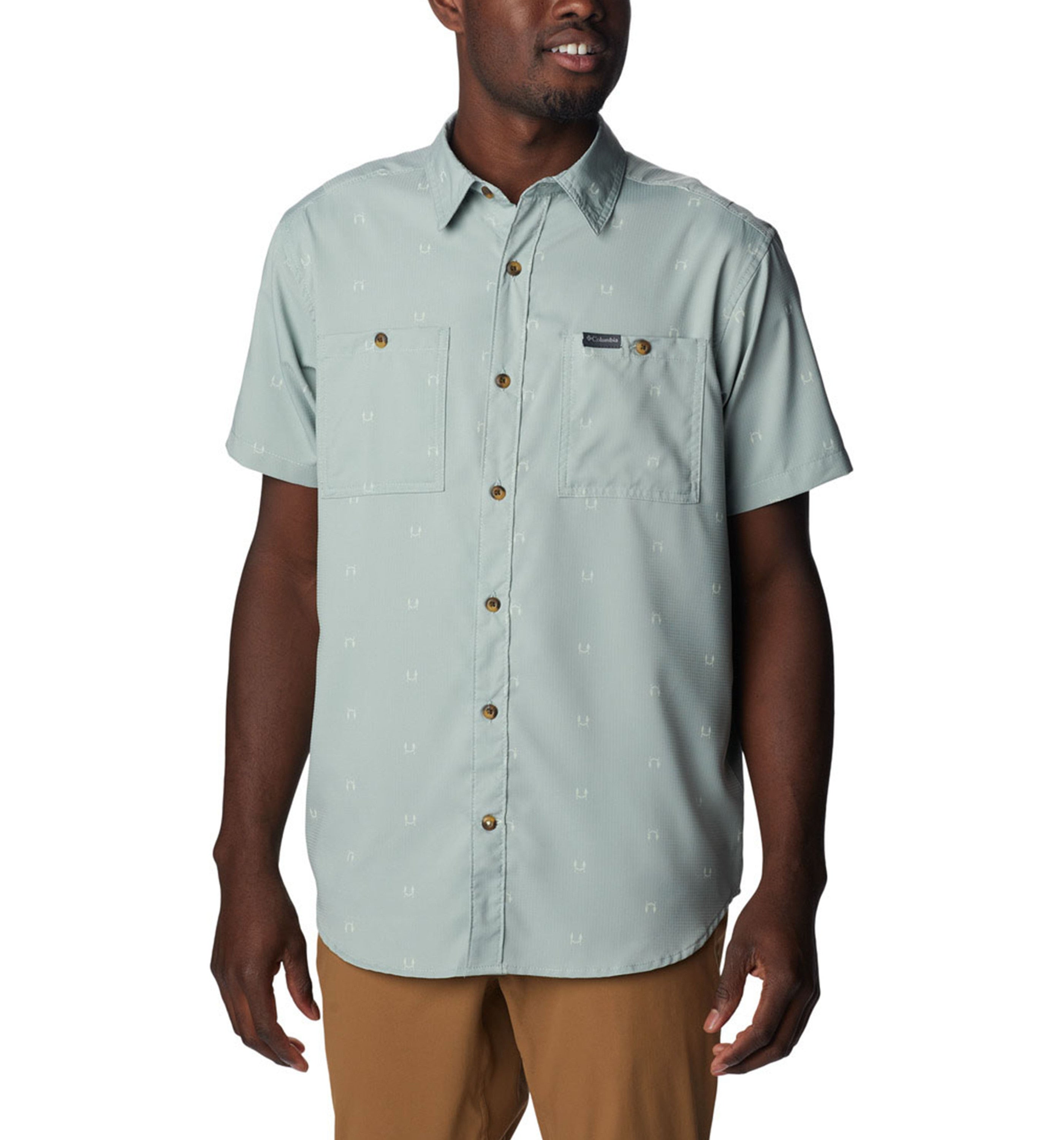 Columbia Men's Utilizer Printed Woven Short Sleeve